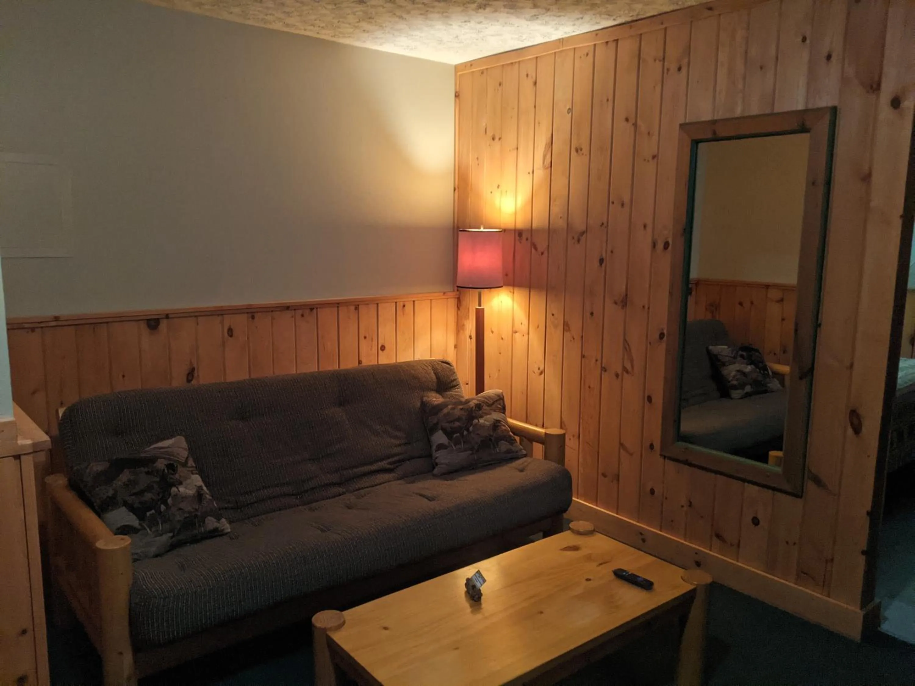 Living room in Adirondack Diamond Point Lodge