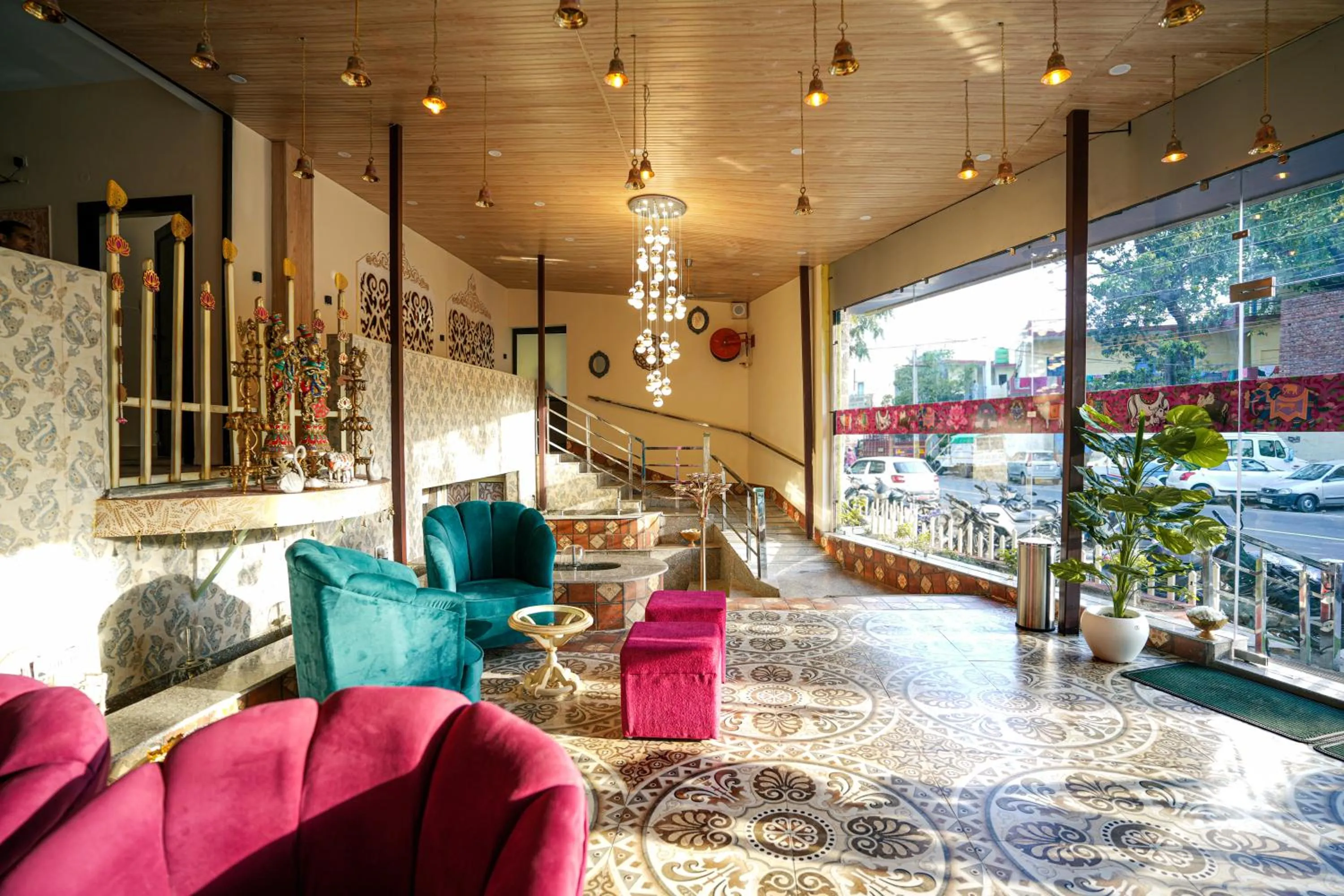 Living room in The Neeraj Naturecure - Ganga View