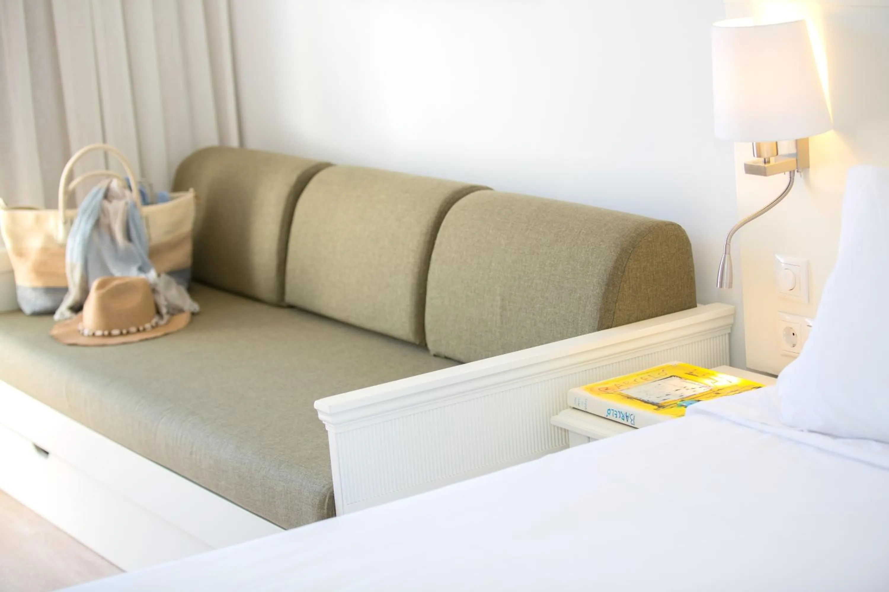 Decorative detail, Bed in Hotel Castell dels Hams