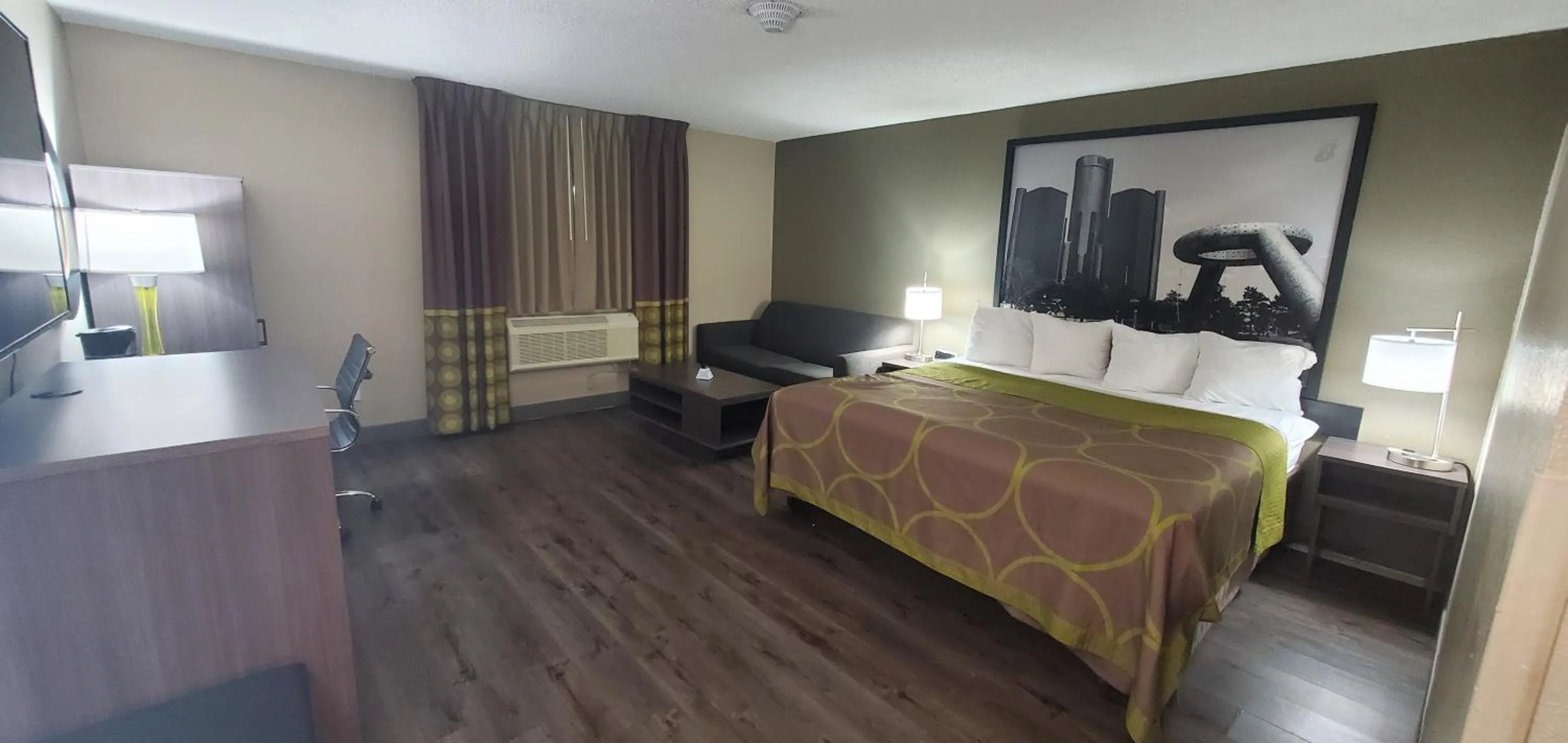 Bed in Super 8 by Wyndham Sterling Heights/Detroit Area