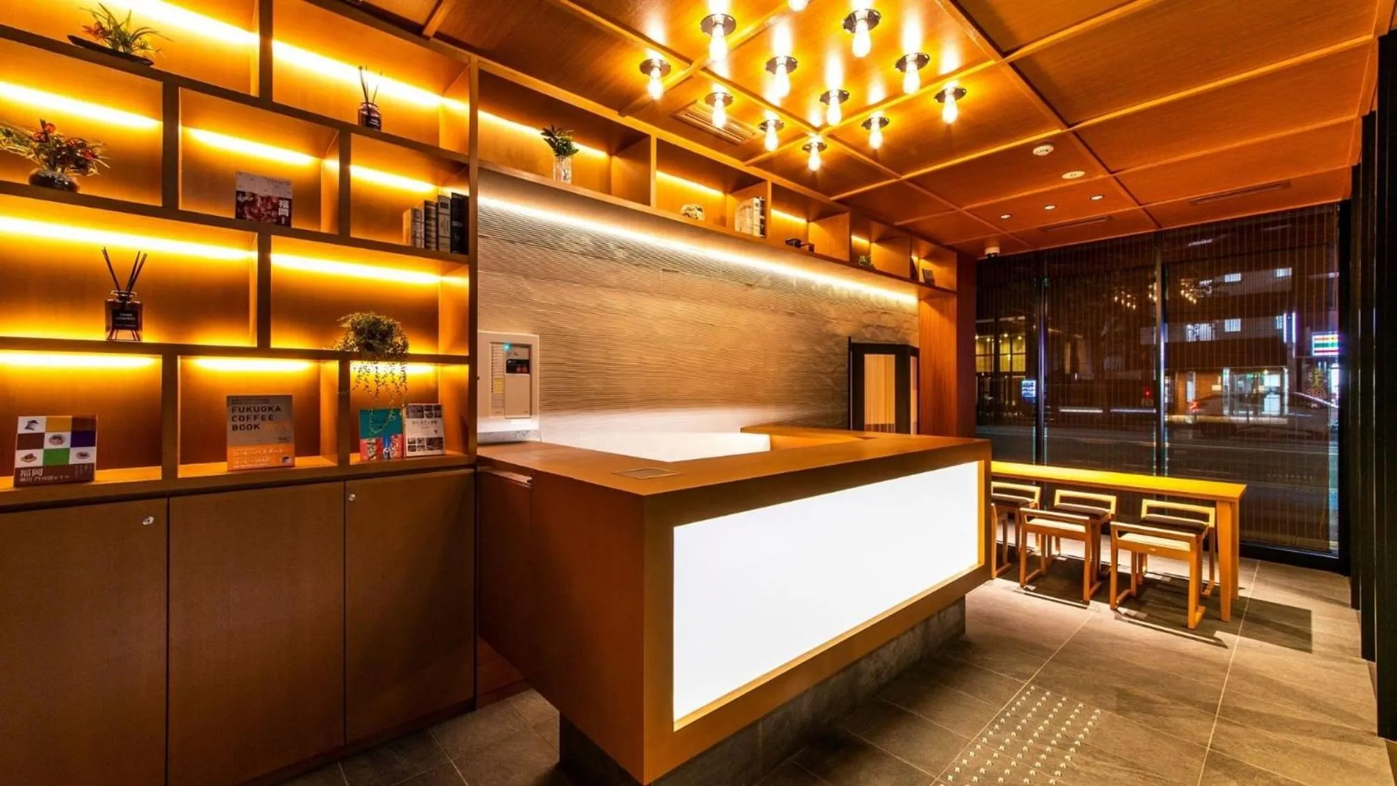 Lobby or reception in ALPHABED INN Fukuoka Ohori Park