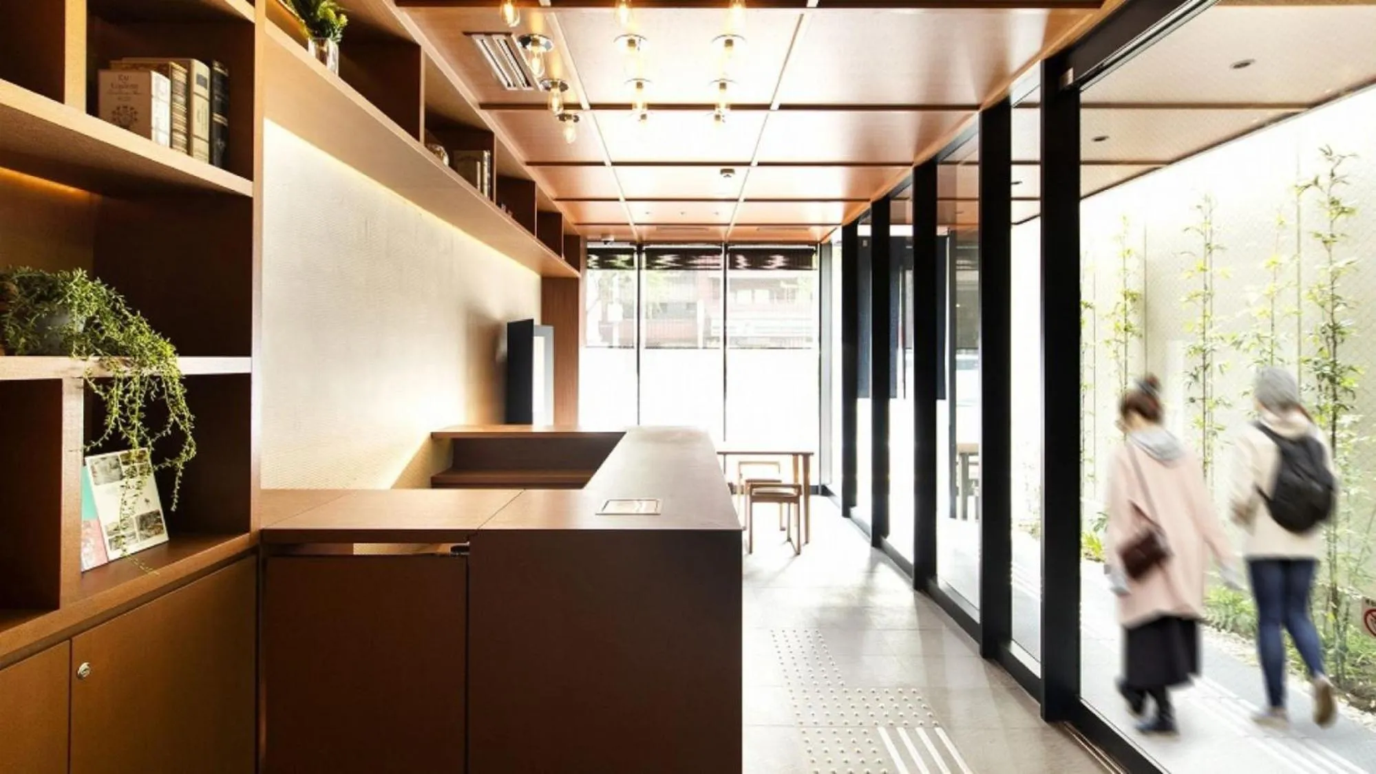 Lobby or reception in ALPHABED INN Fukuoka Ohori Park