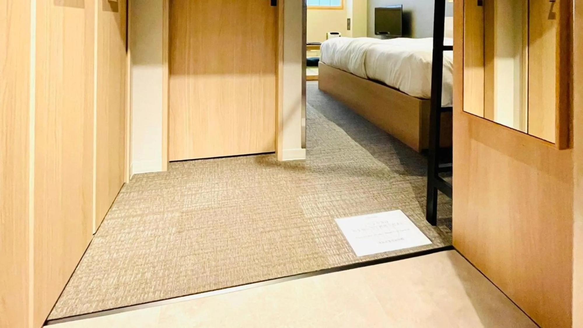 Photo of the whole room, Bed in ALPHABED INN Fukuoka Ohori Park