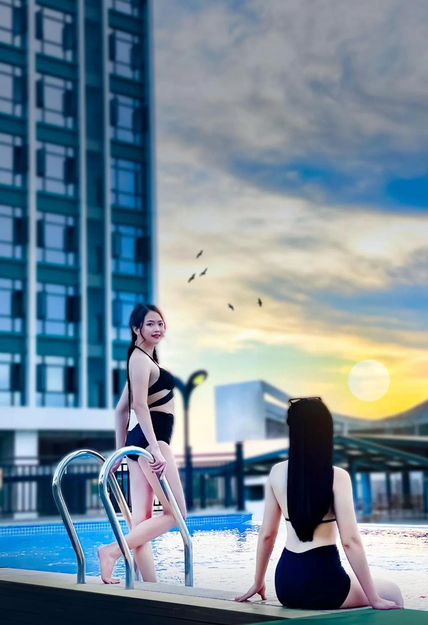 Pool view in Landmark Vientiane Life Center