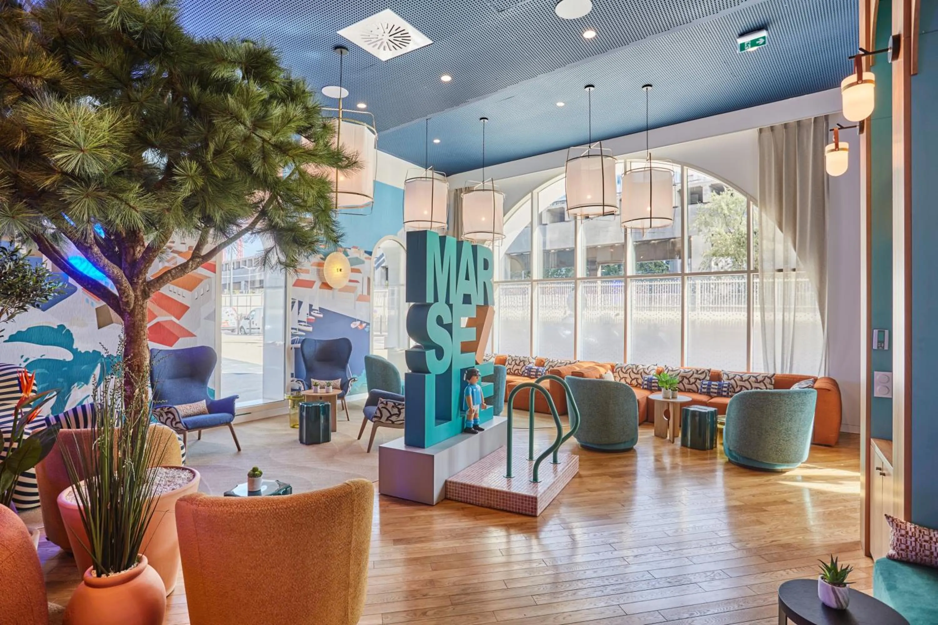 Seating area in Appart Hotel Odalys City Marseille Centre Euromed