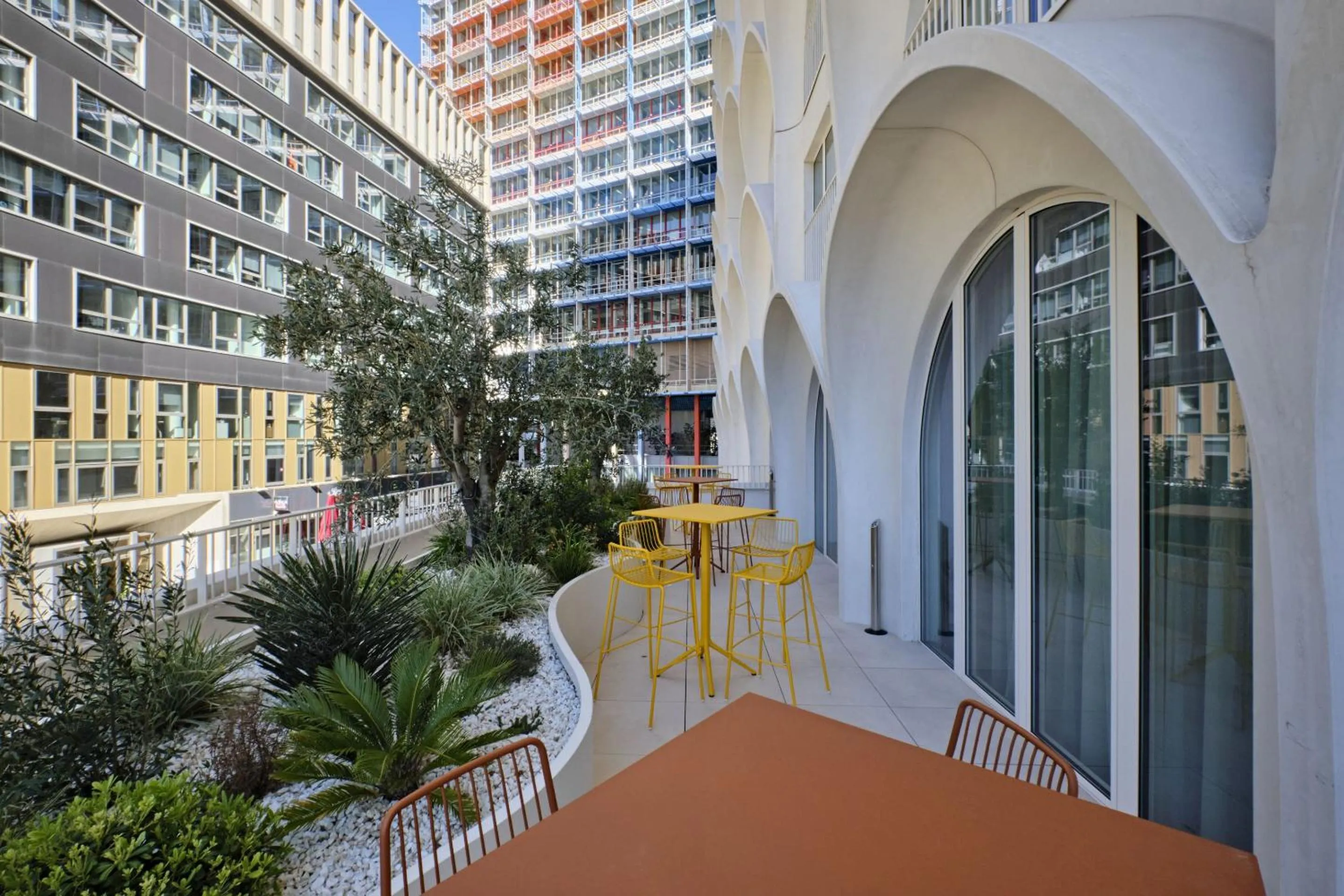 Patio in Appart Hotel Odalys City Marseille Centre Euromed