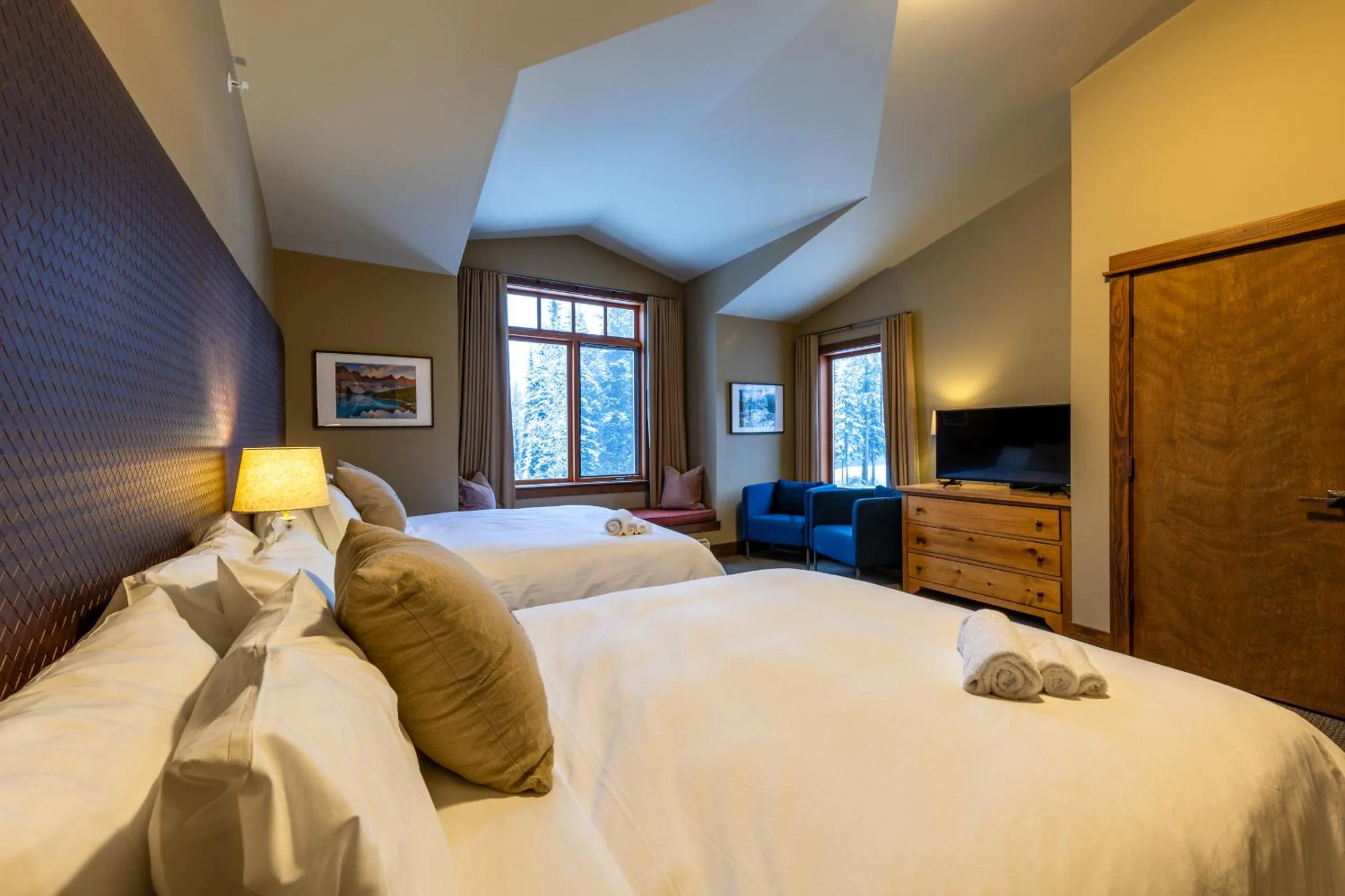 Bed in Copper Horse Lodge