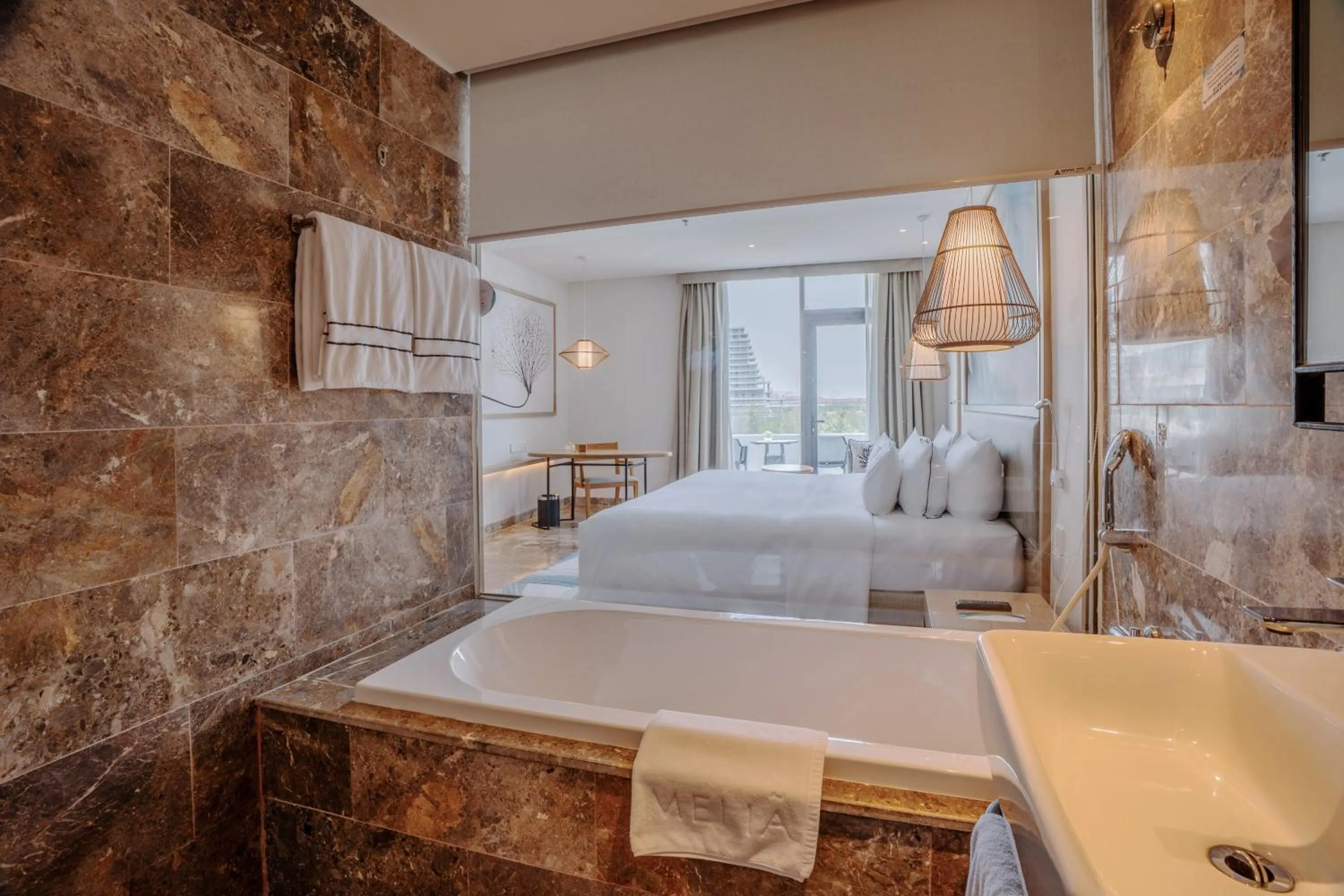 Bed in Melia Danang Beach Resort