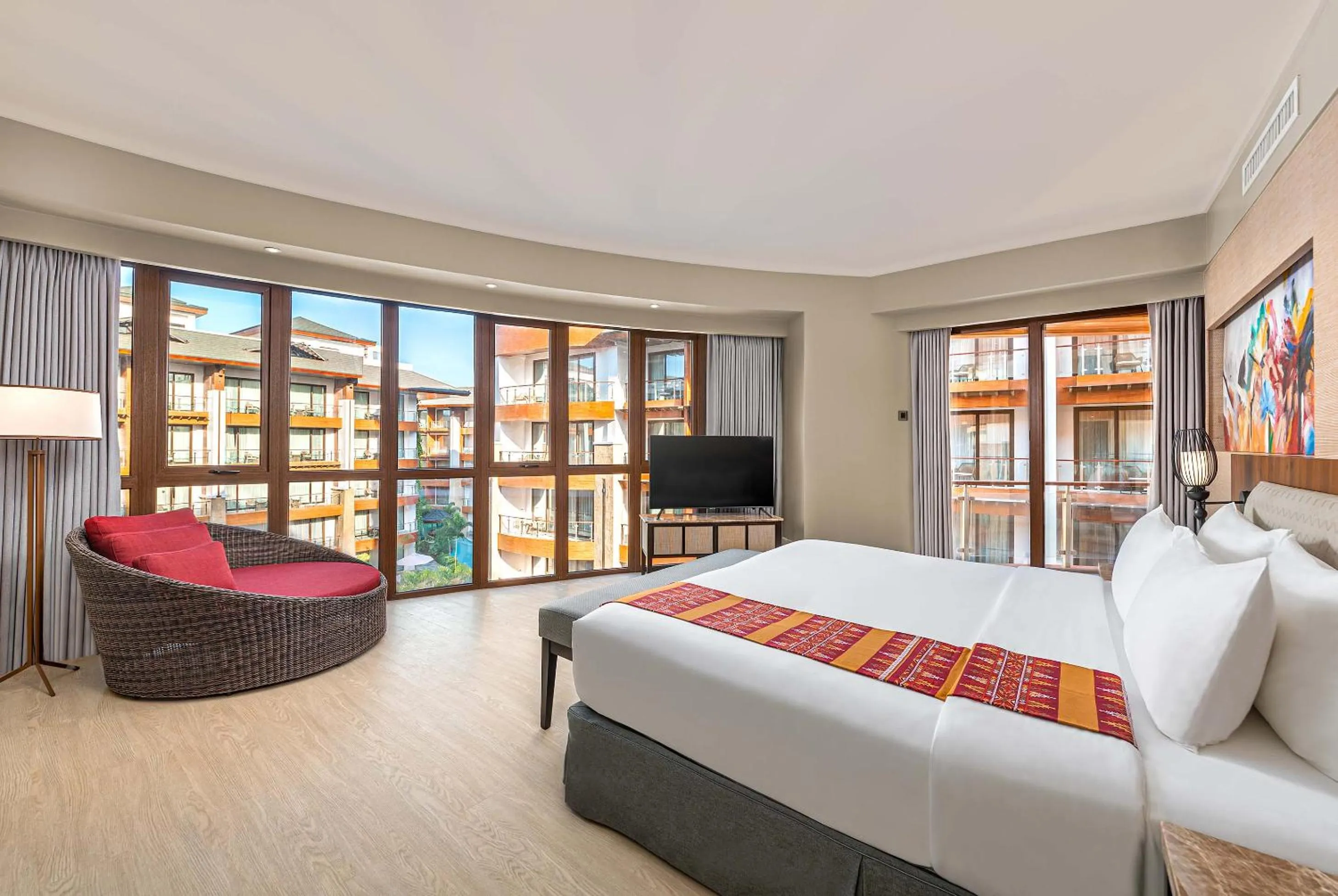 Bed in Mandarin Bay Resort and Spa