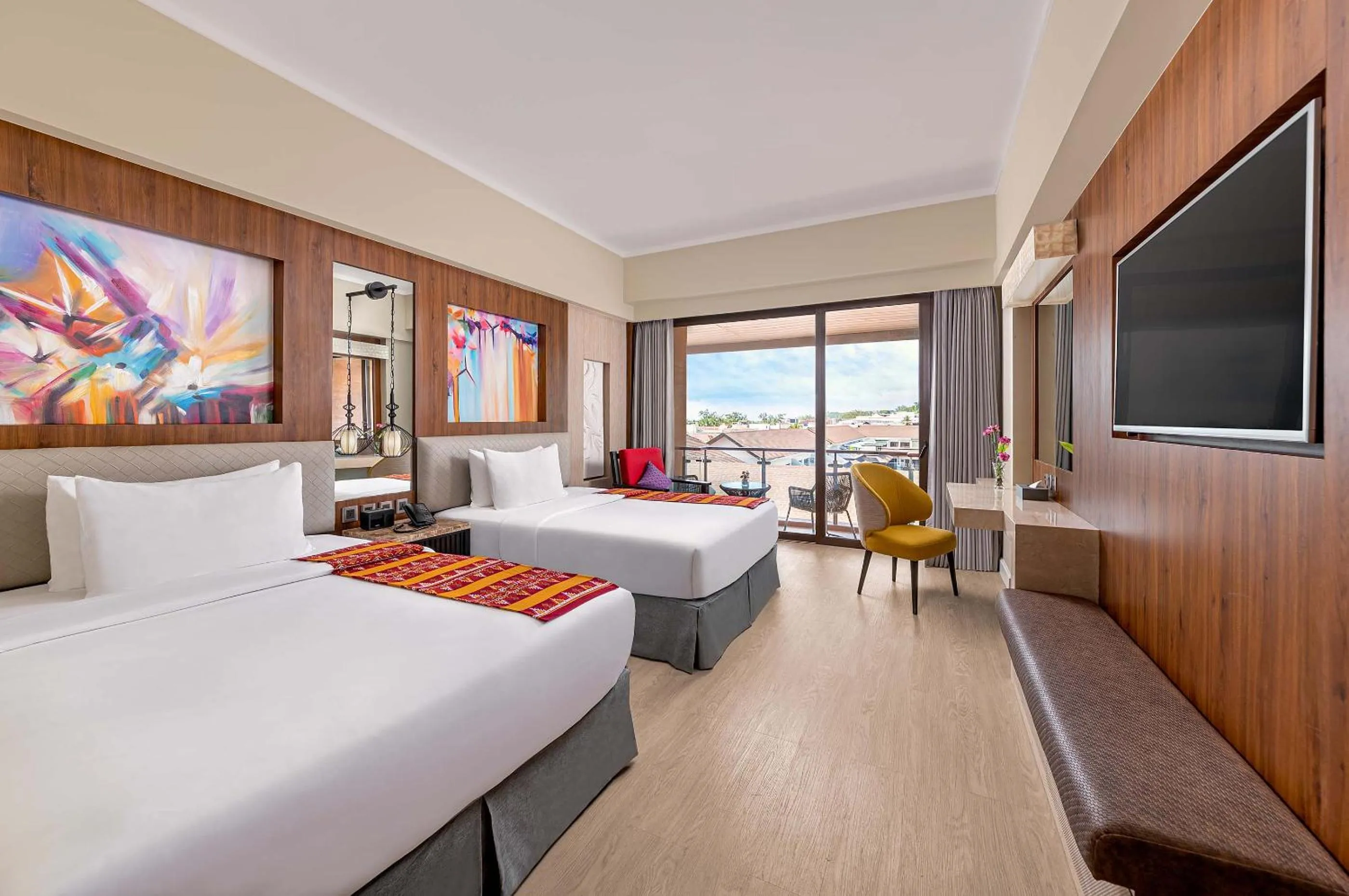 Bed in Mandarin Bay Resort and Spa