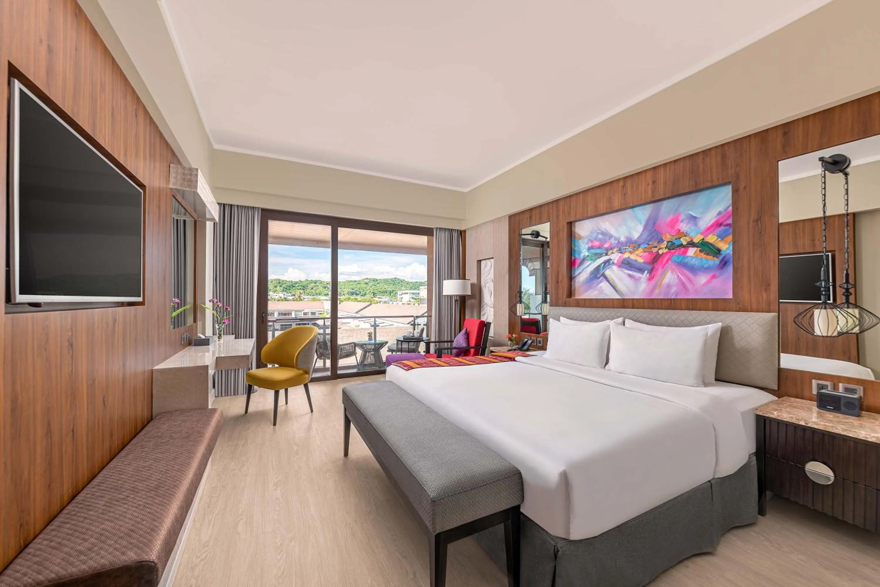 Bed in Mandarin Bay Resort and Spa