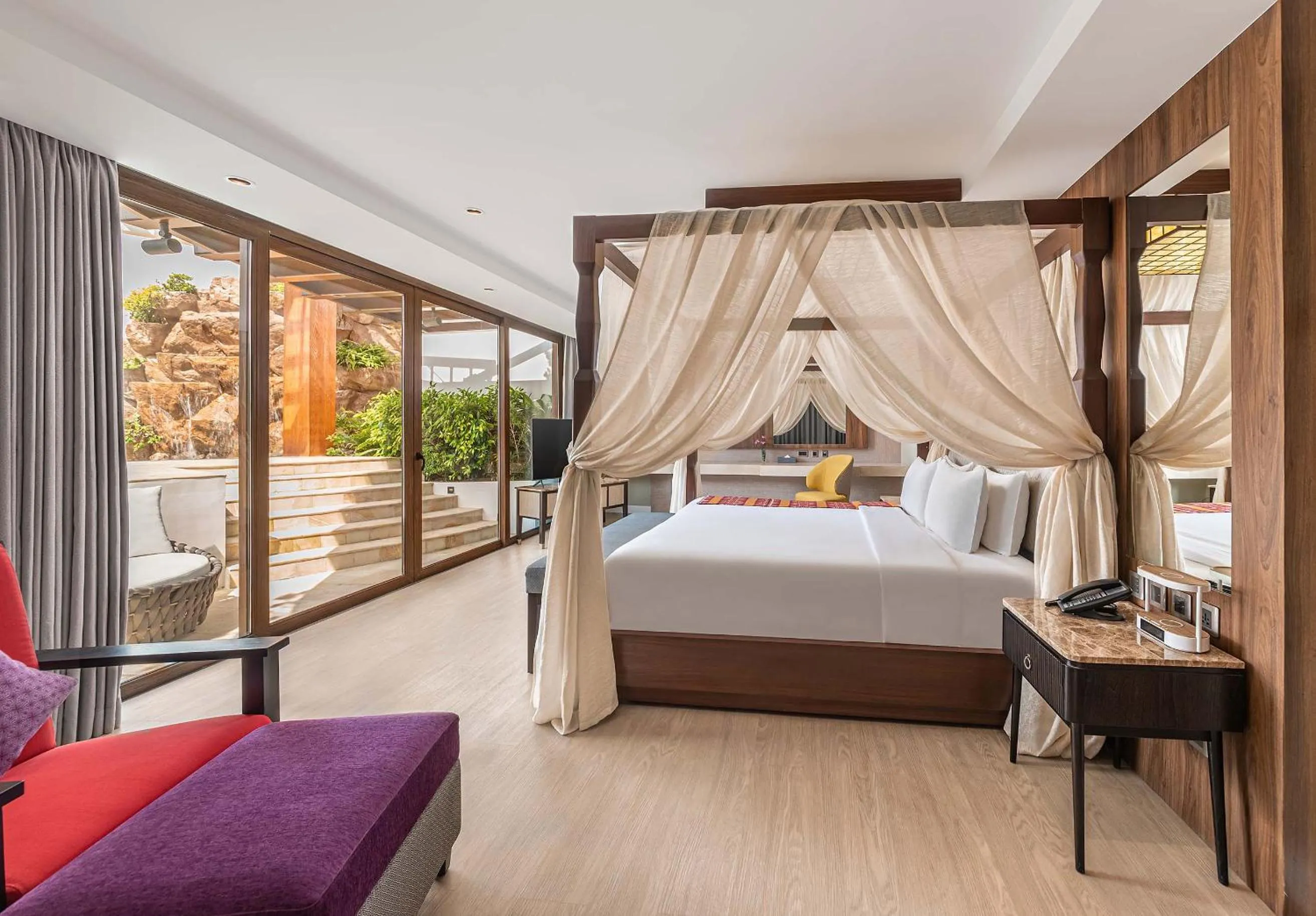 Bed in Mandarin Bay Resort and Spa