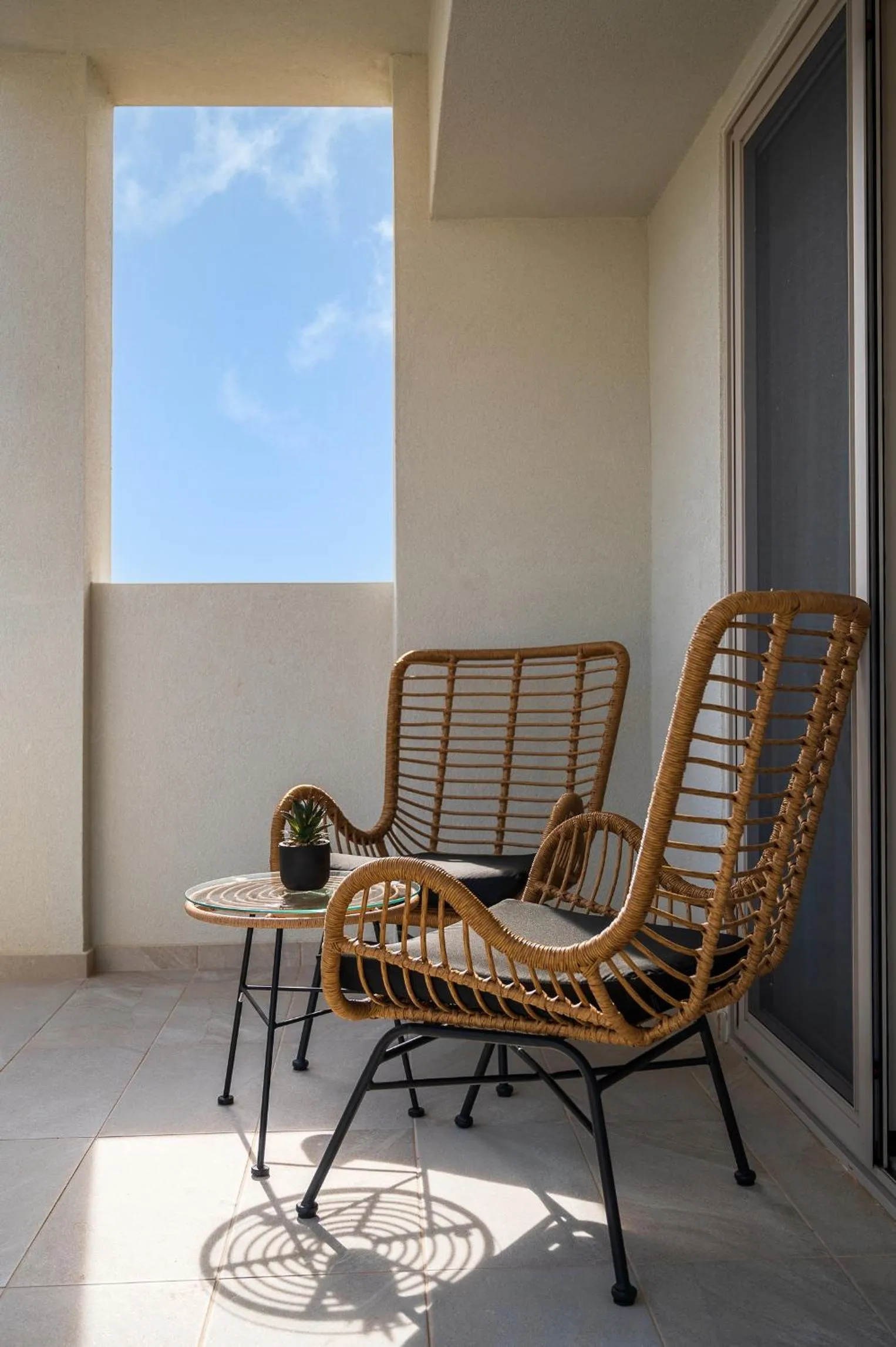 Patio in Milatos Seaside Suites