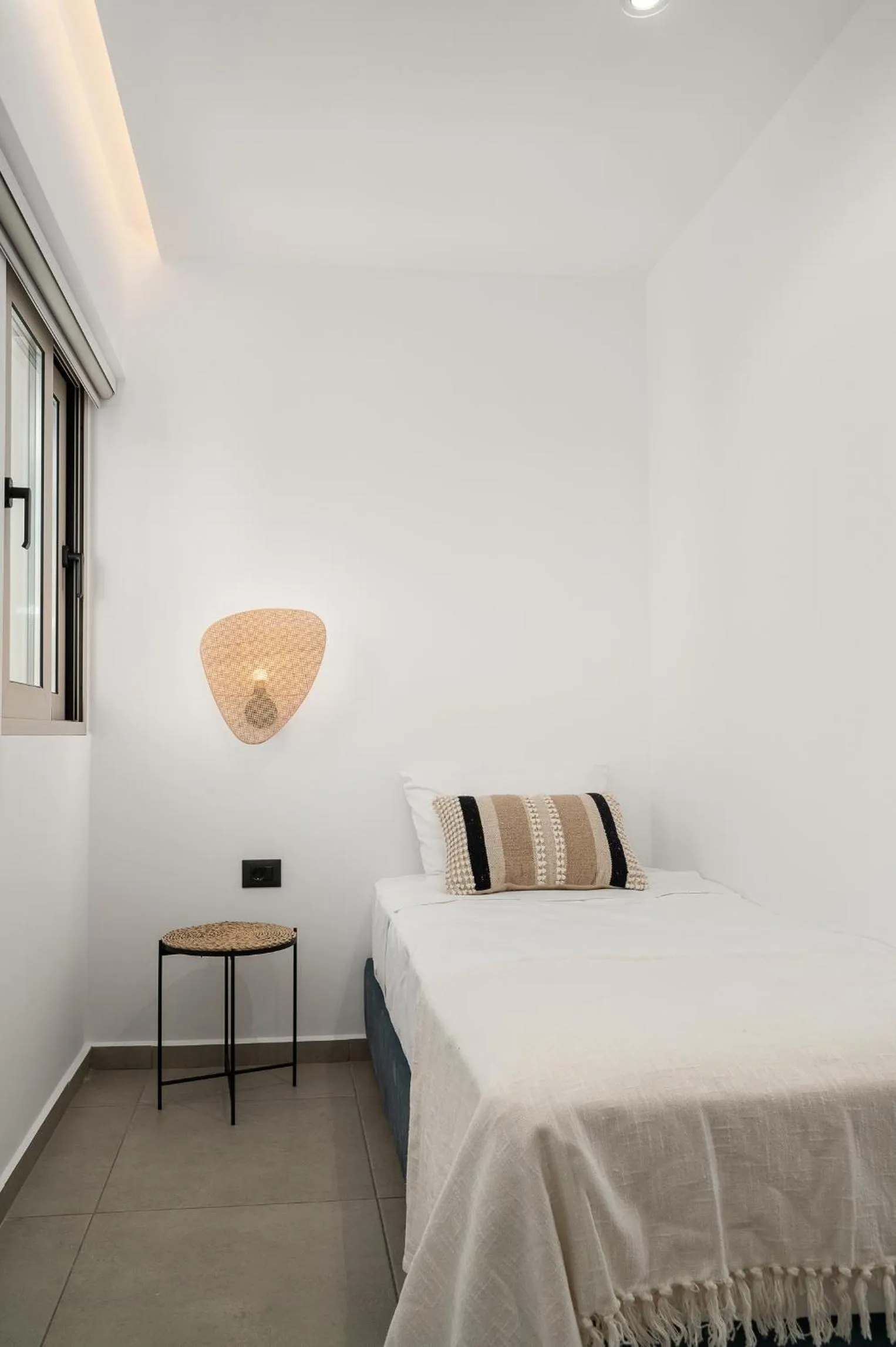 Bed in Milatos Seaside Suites