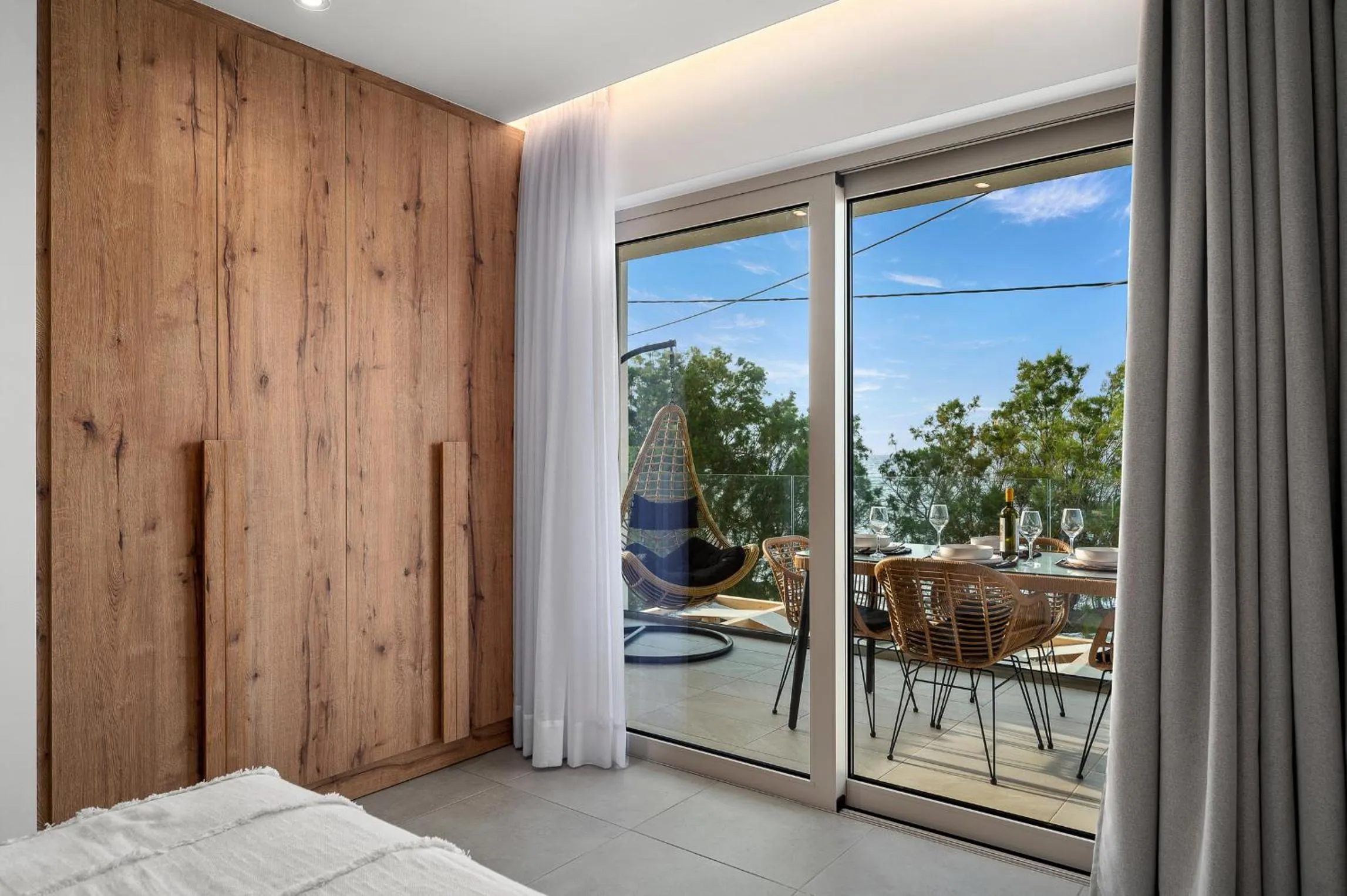 Bed in Milatos Seaside Suites