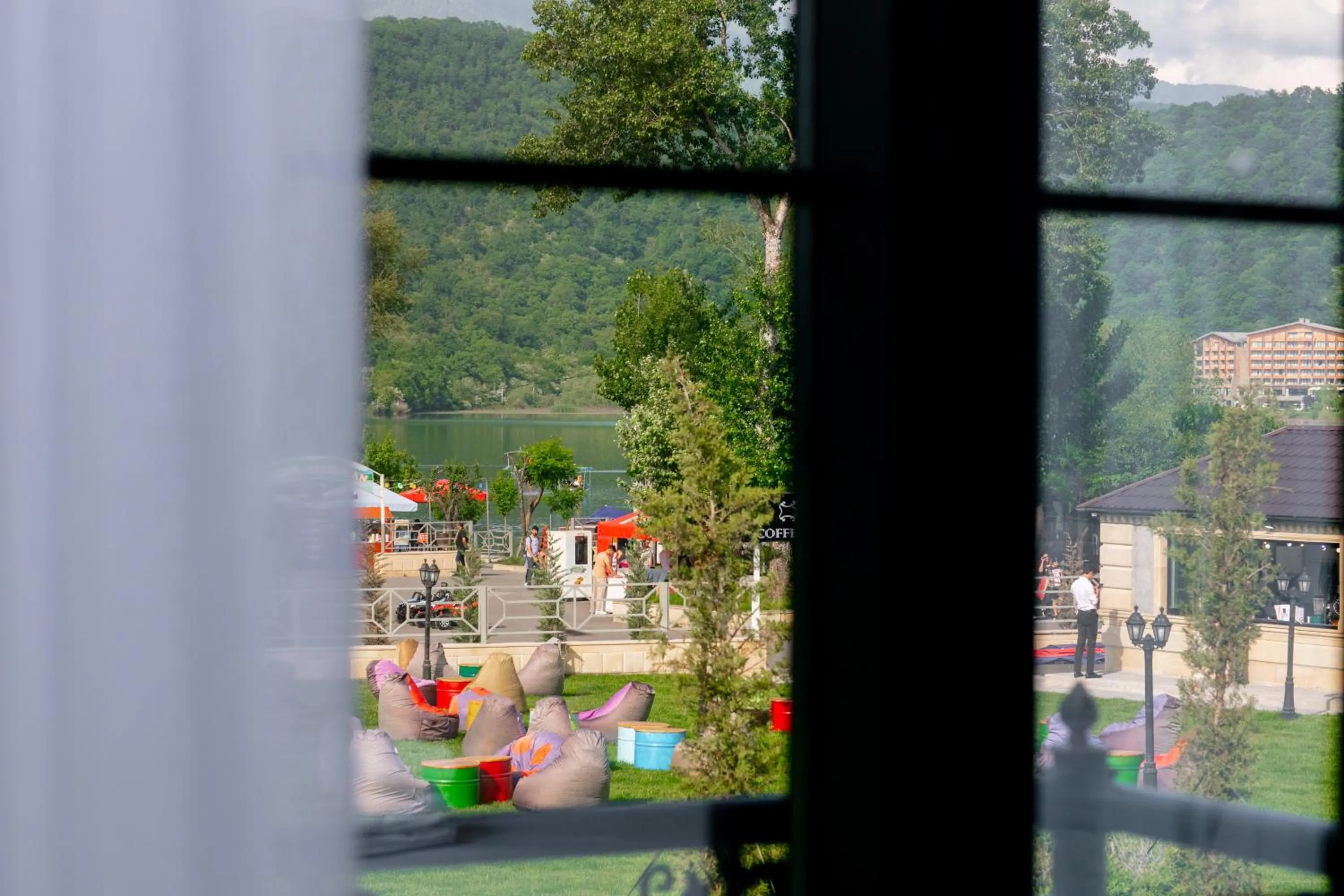 Lake view in Nohur Hotel Gabala