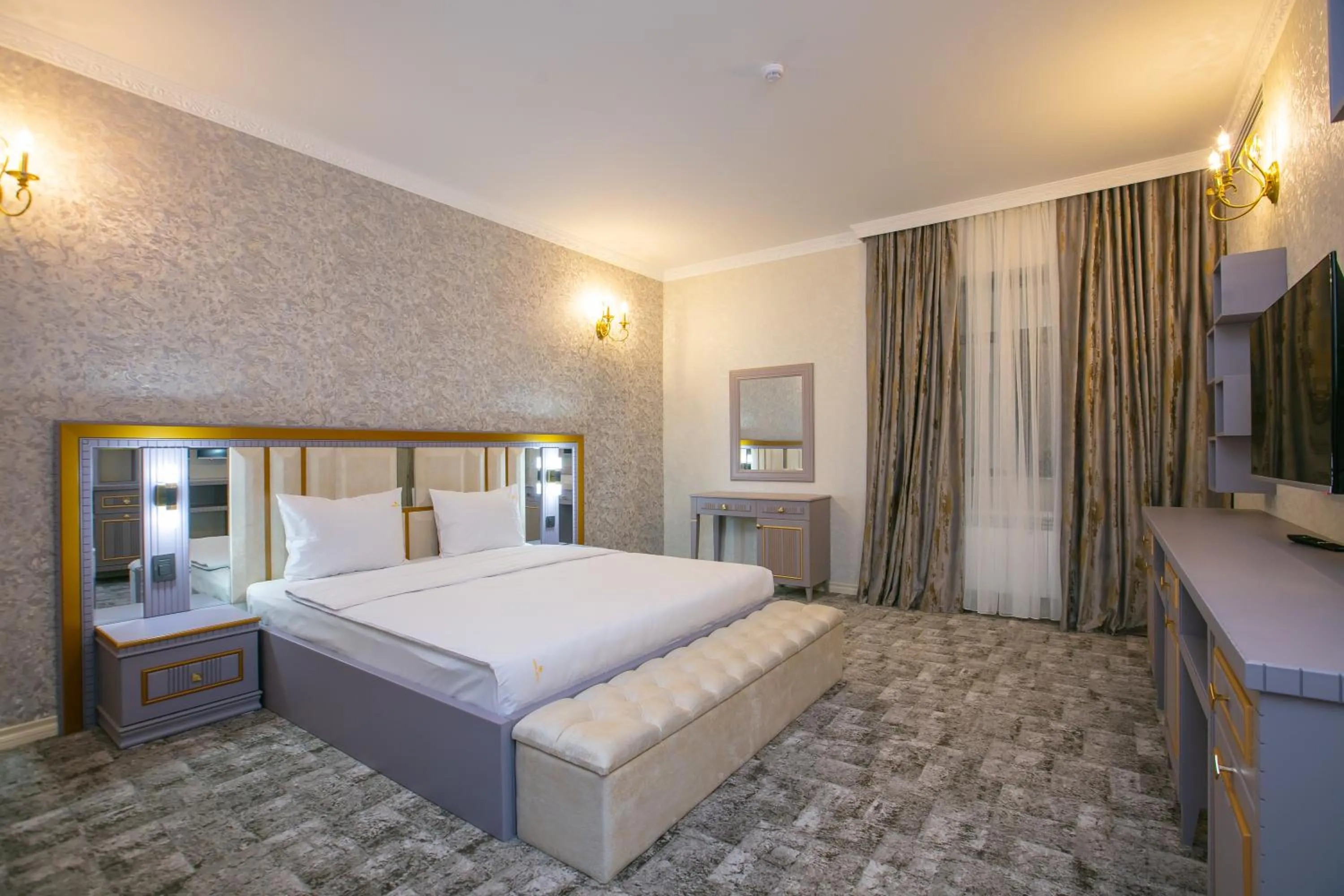 Bed in Nohur Hotel Gabala