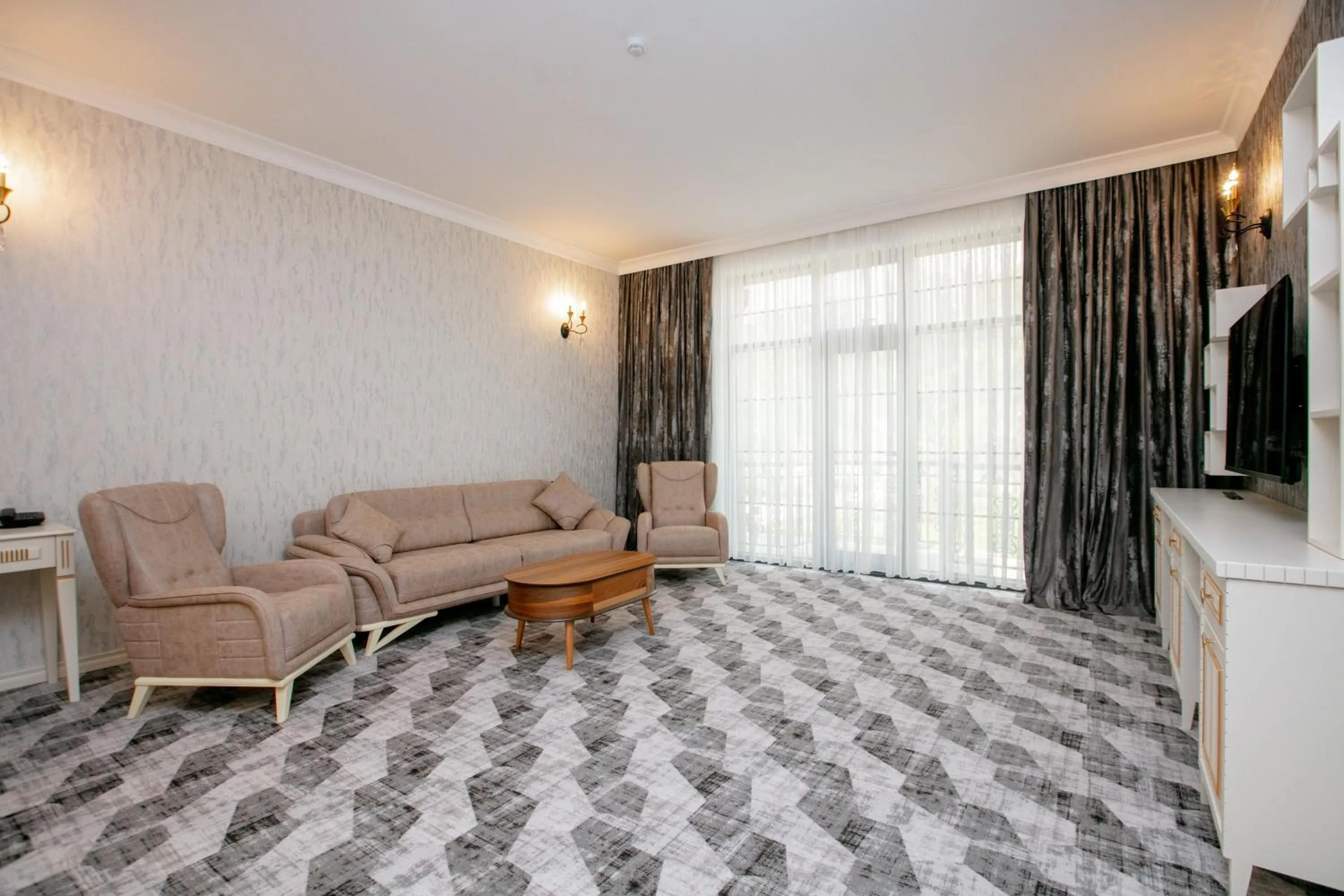 Living room in Nohur Hotel Gabala