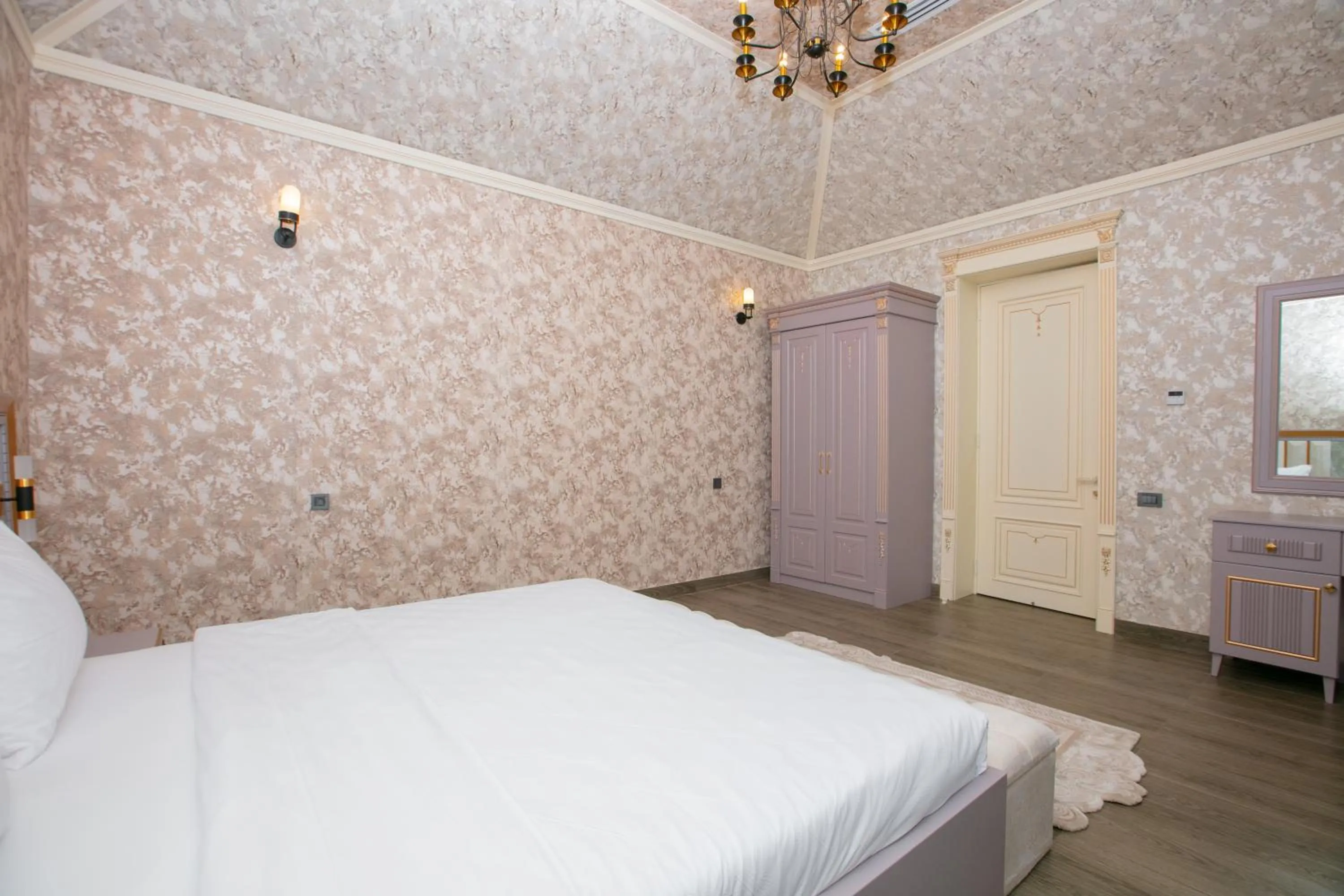 Bed in Nohur Hotel Gabala