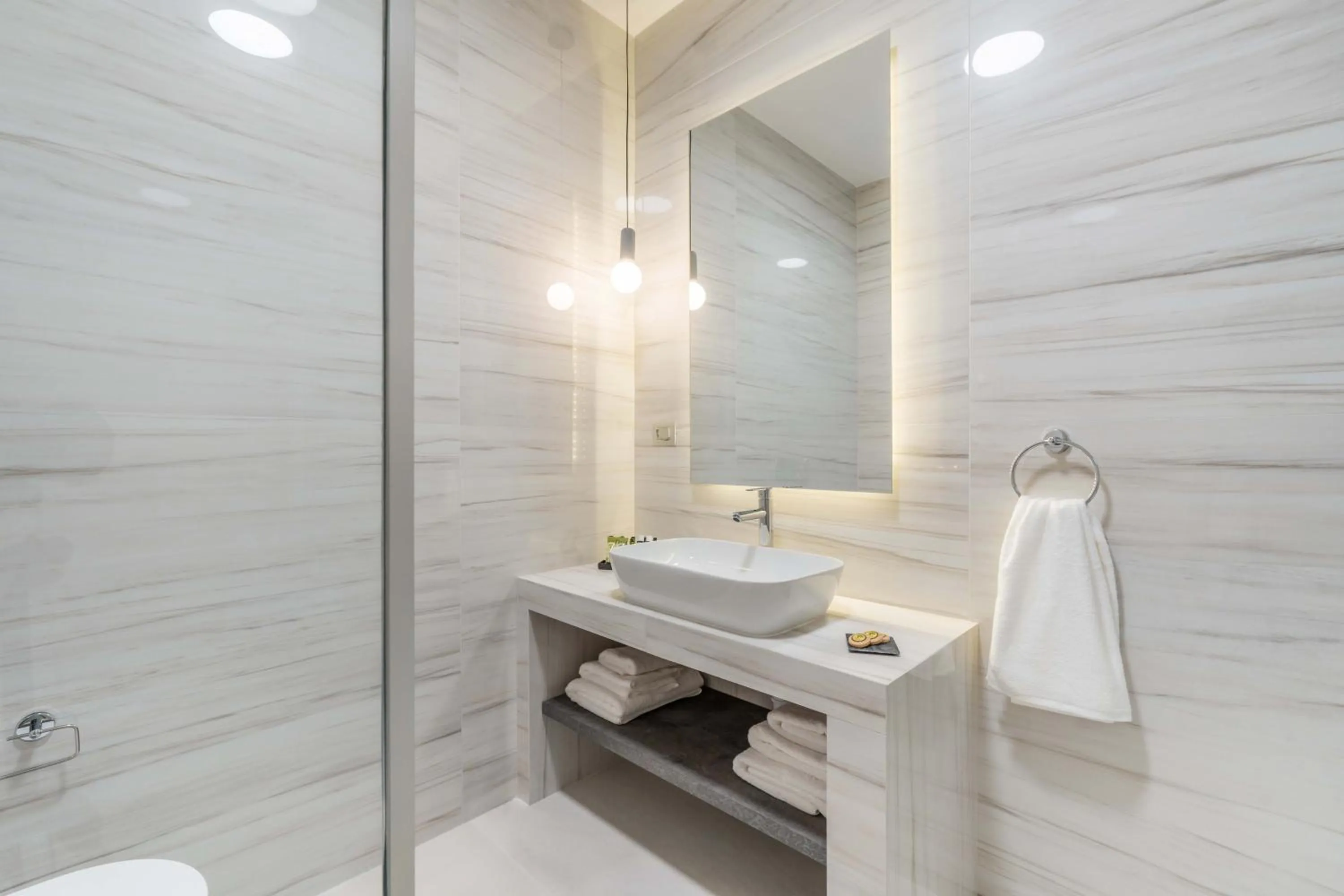 Shower in Mirabilis Boutique Hotel by Panel Hospitality