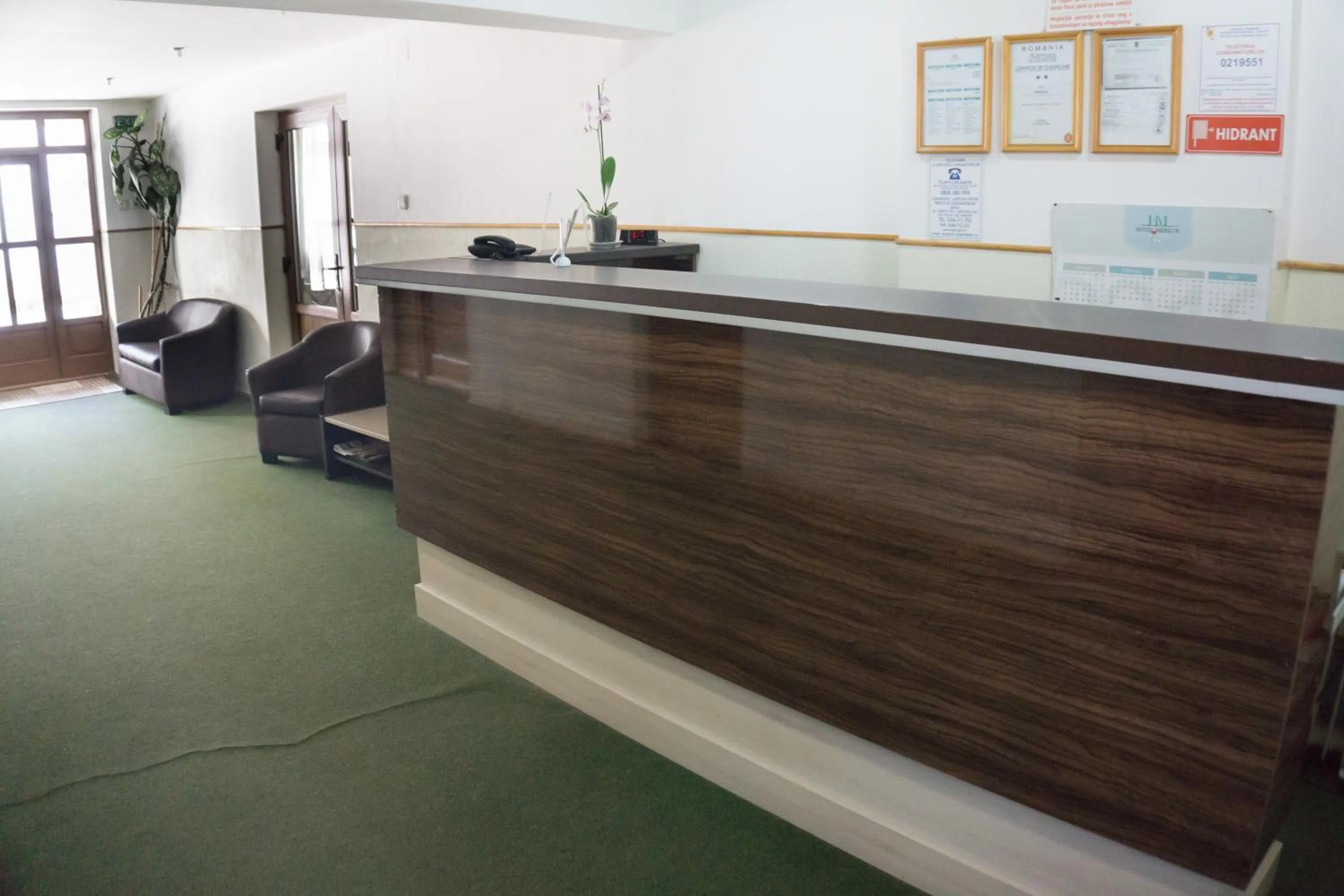 Lobby or reception in Hotel Merkur