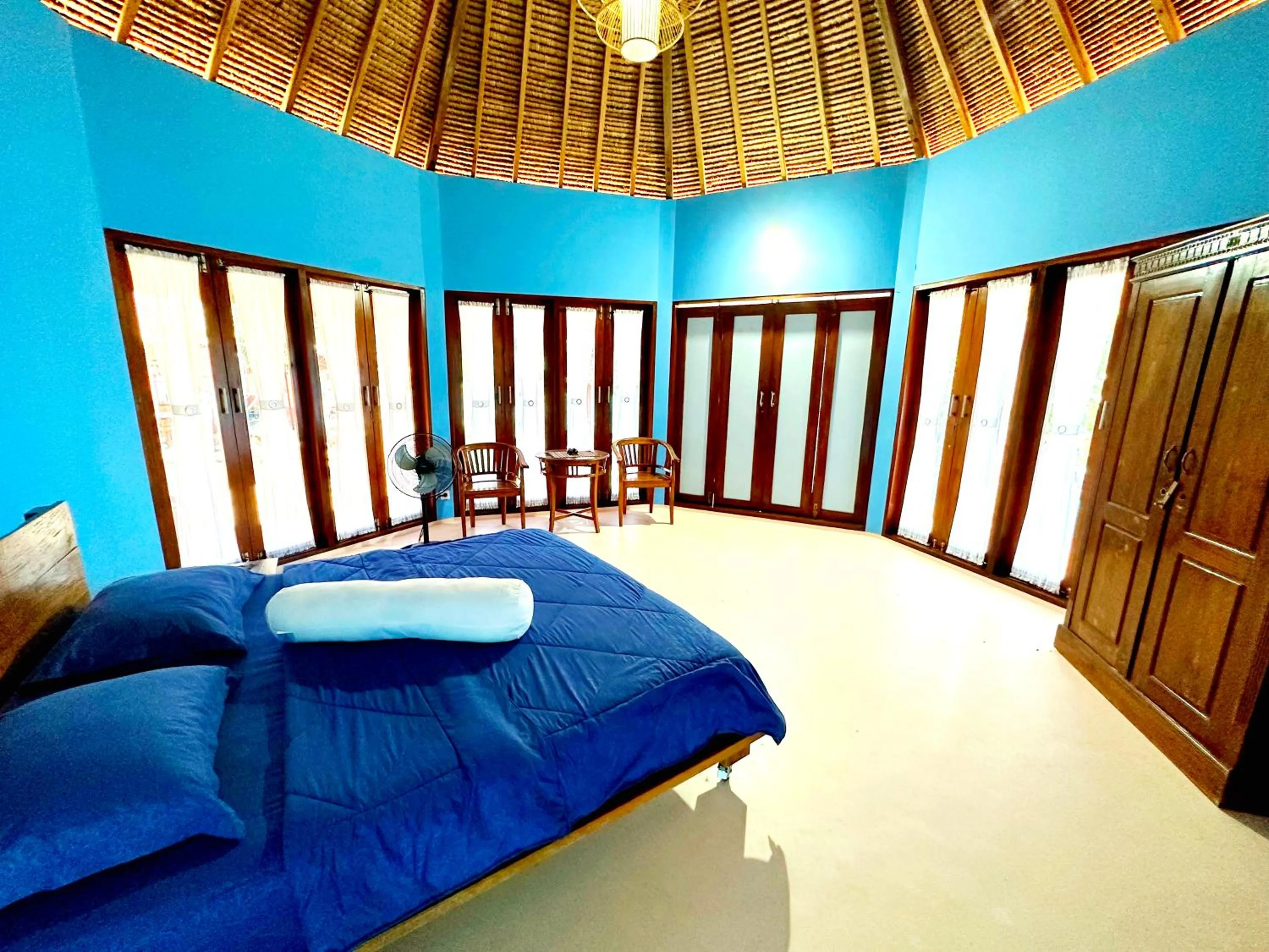 Bed in Khabita Beach Resort