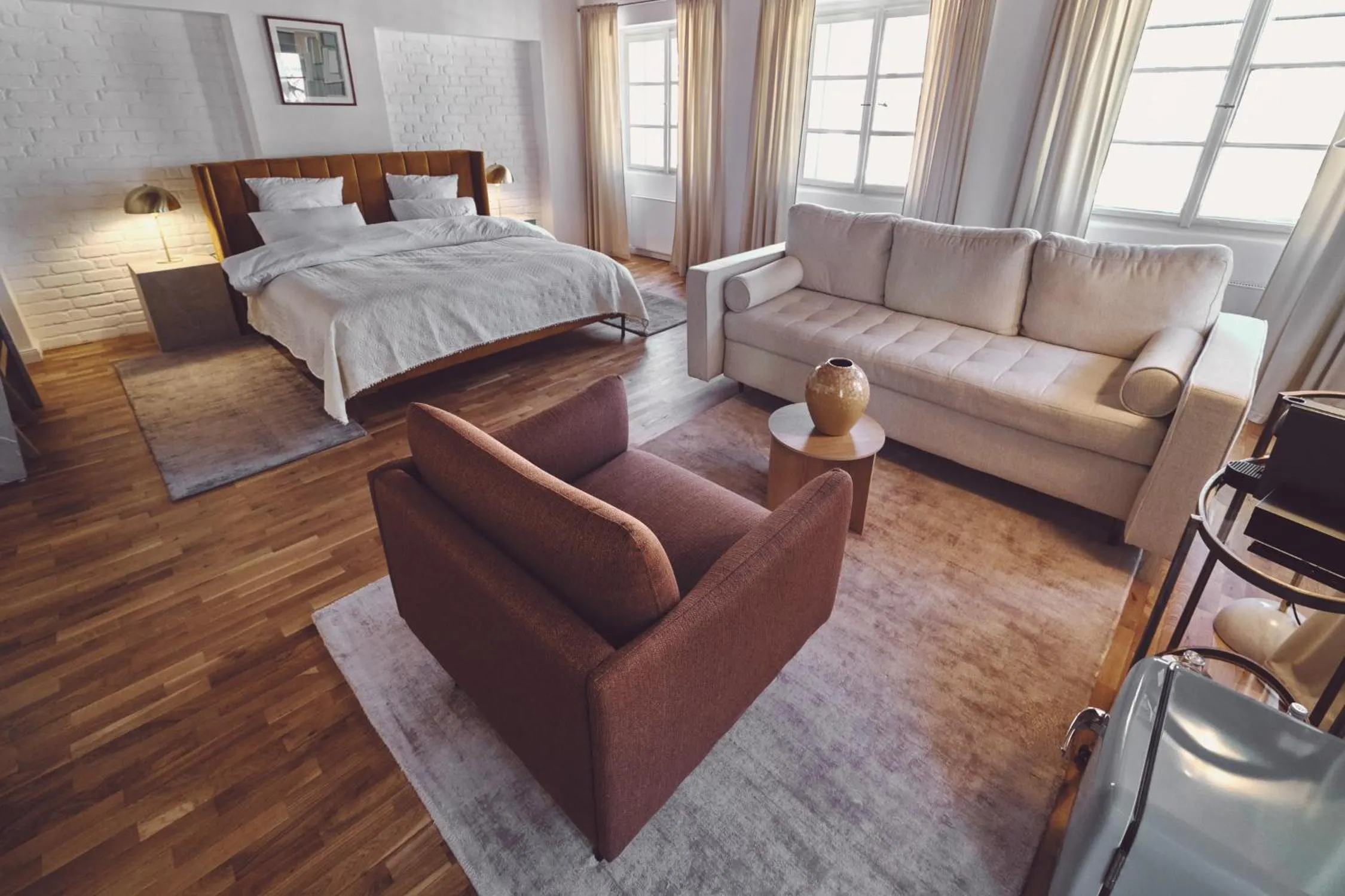 Living room, Bed in Domus Balthasar Boutique Hotel