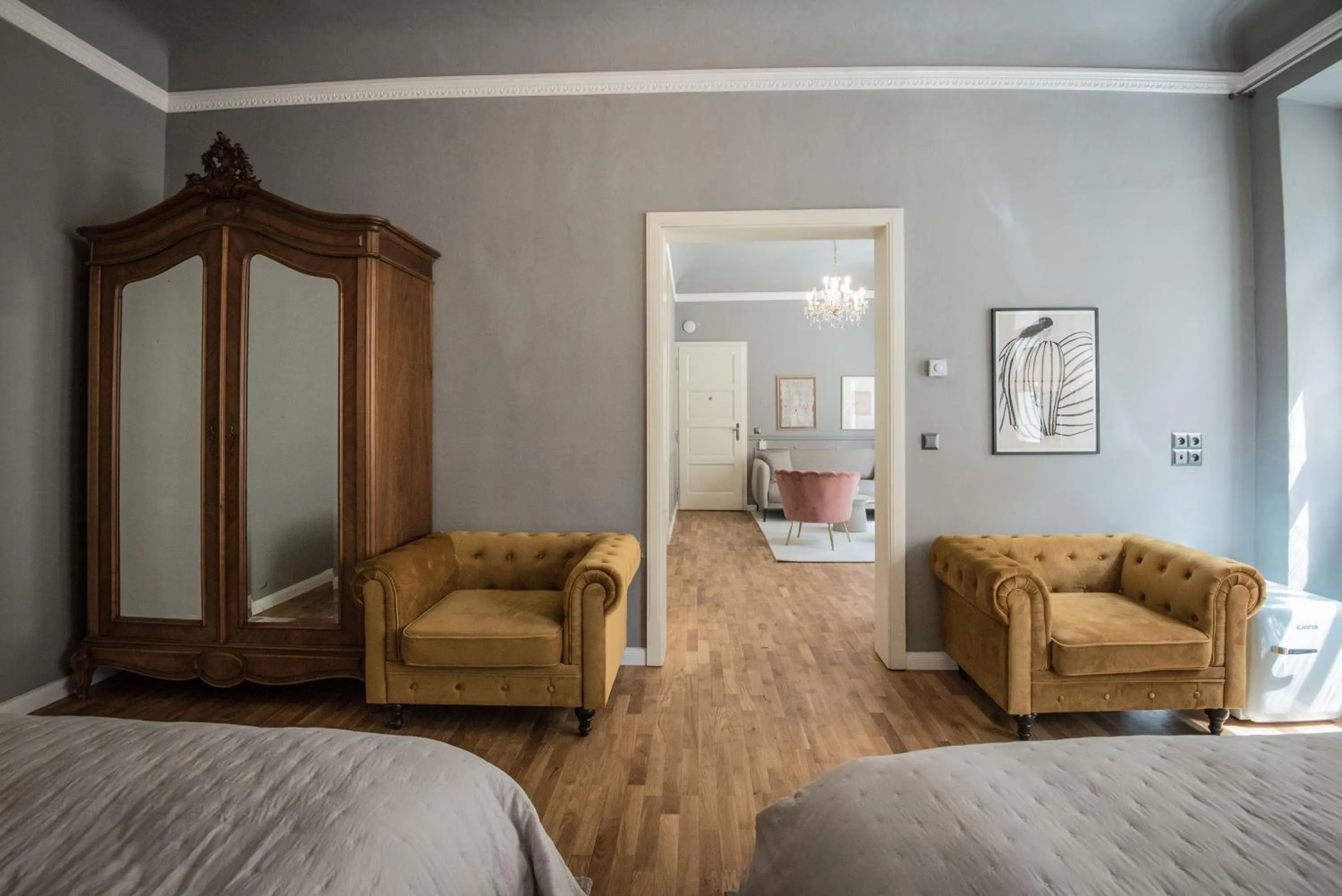 Living room, Bed in Domus Balthasar Boutique Hotel