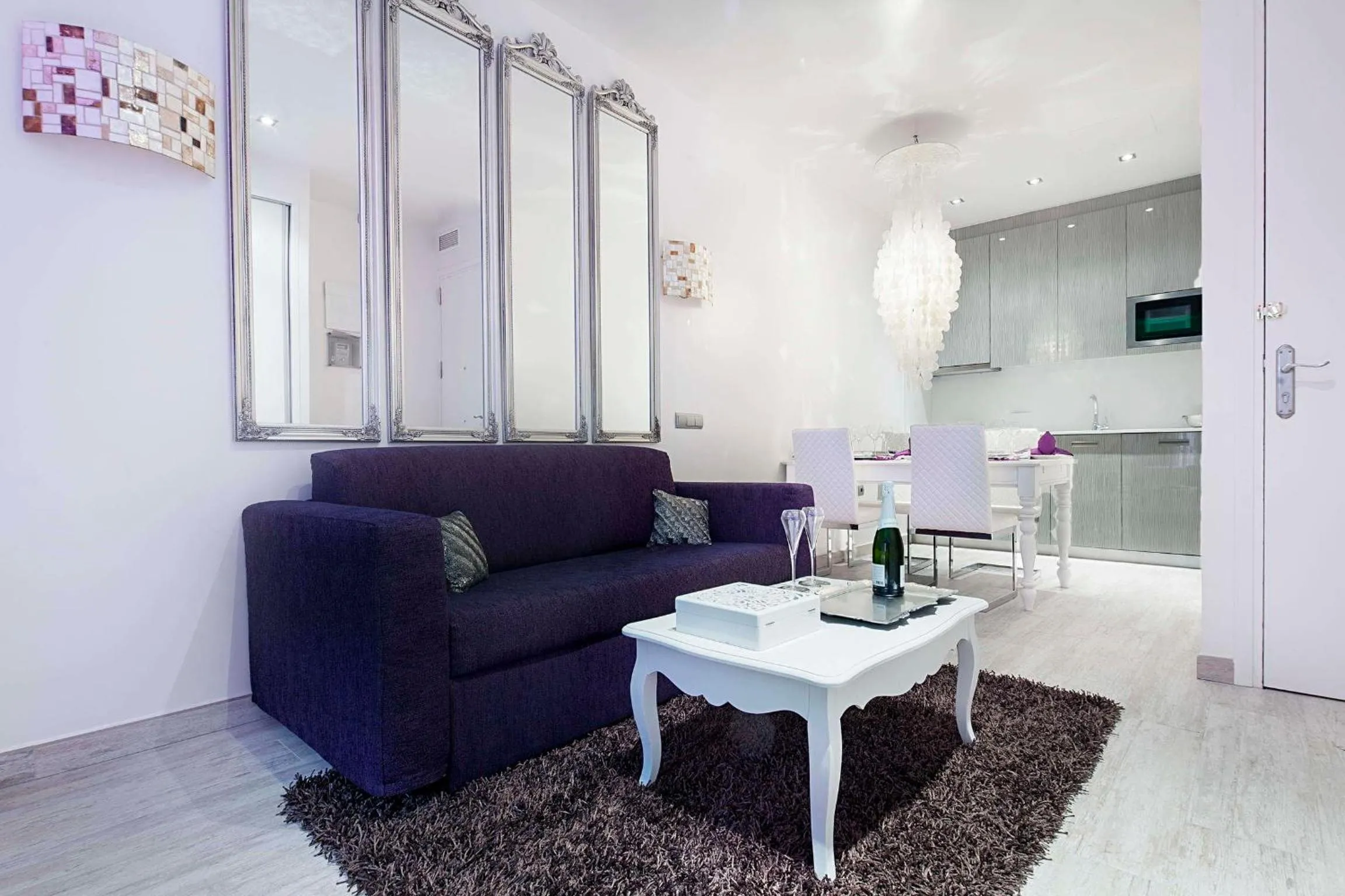 Living room in Romantic Barcelona Apartment
