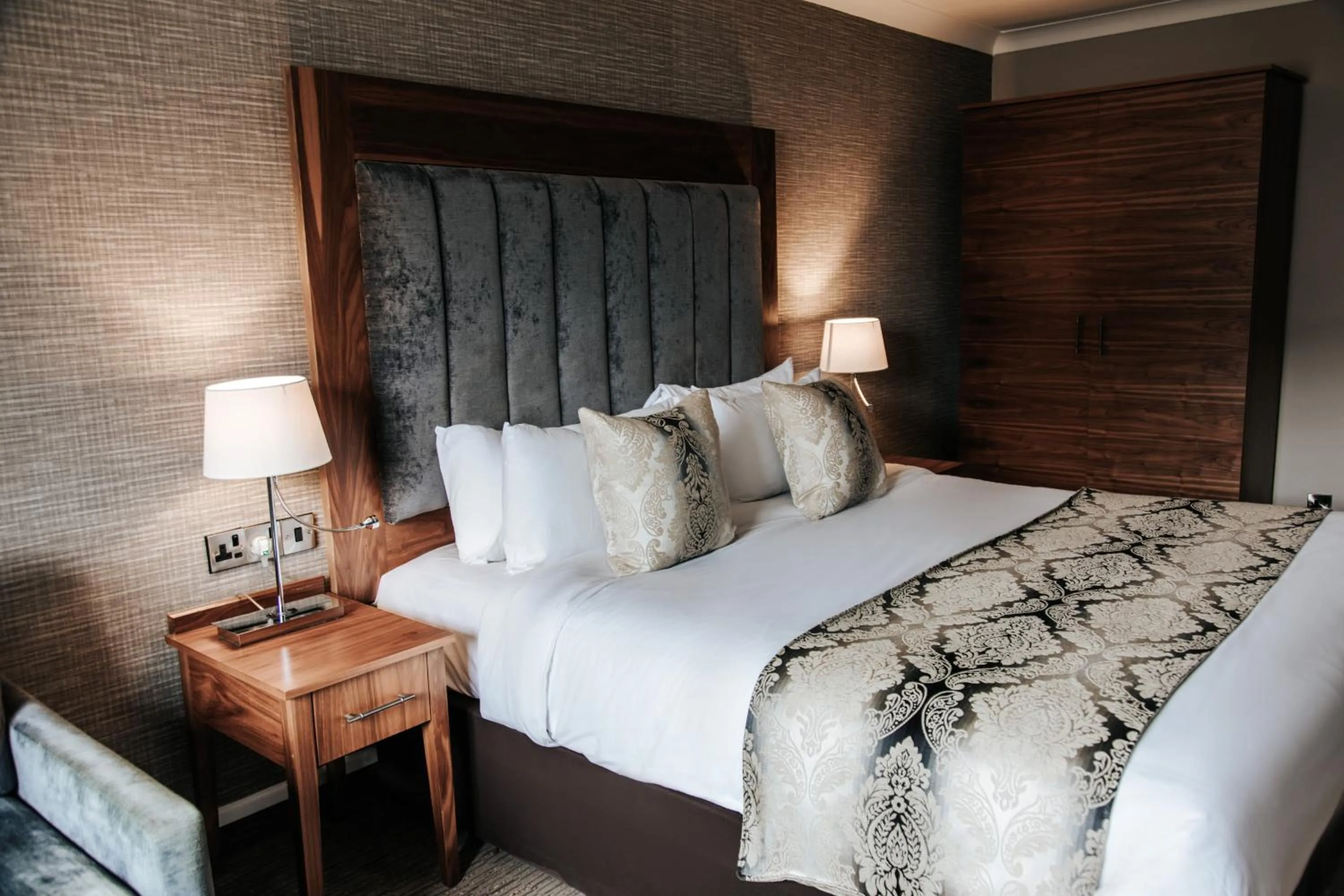 Bedroom, Bed in Manor House Hotel & Spa, Alsager