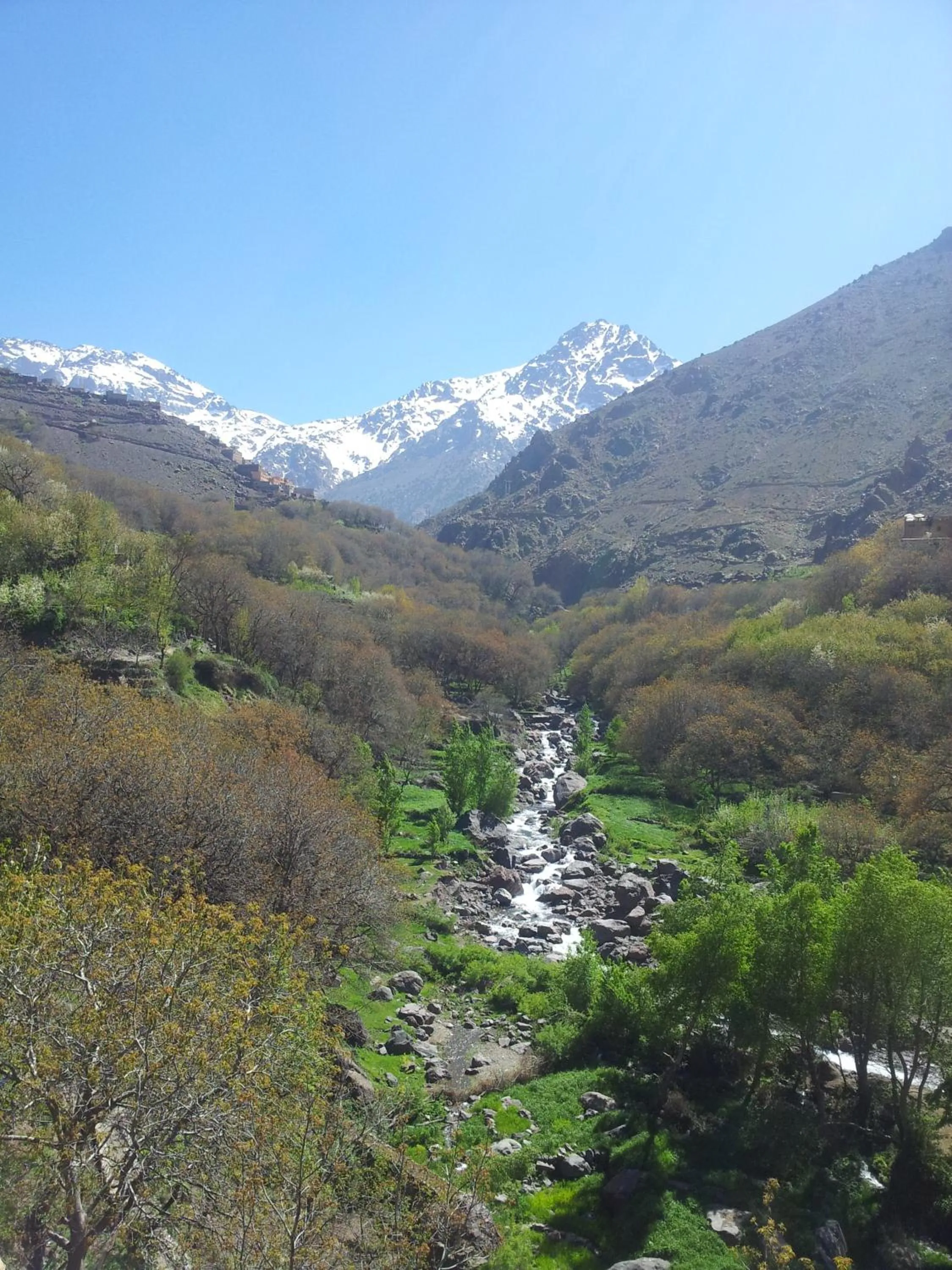 Natural landscape in Riad Jnane Imlil