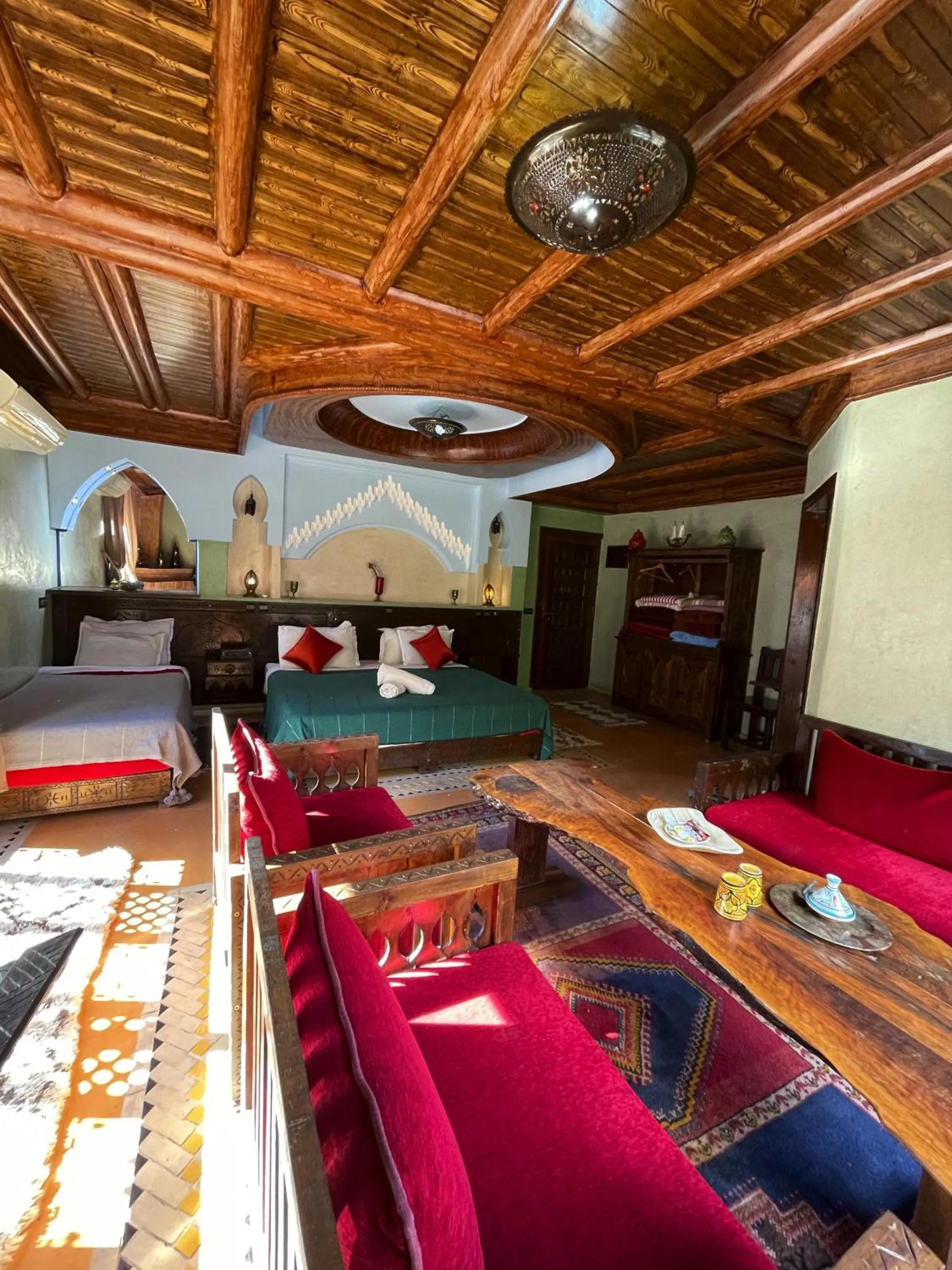 Living room in Riad Jnane Imlil
