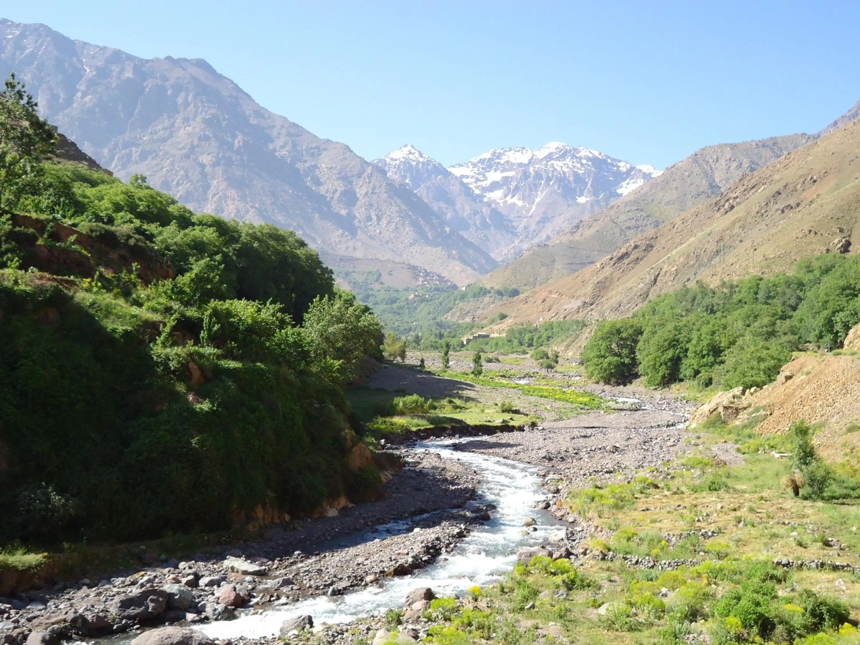 Natural landscape in Riad Jnane Imlil