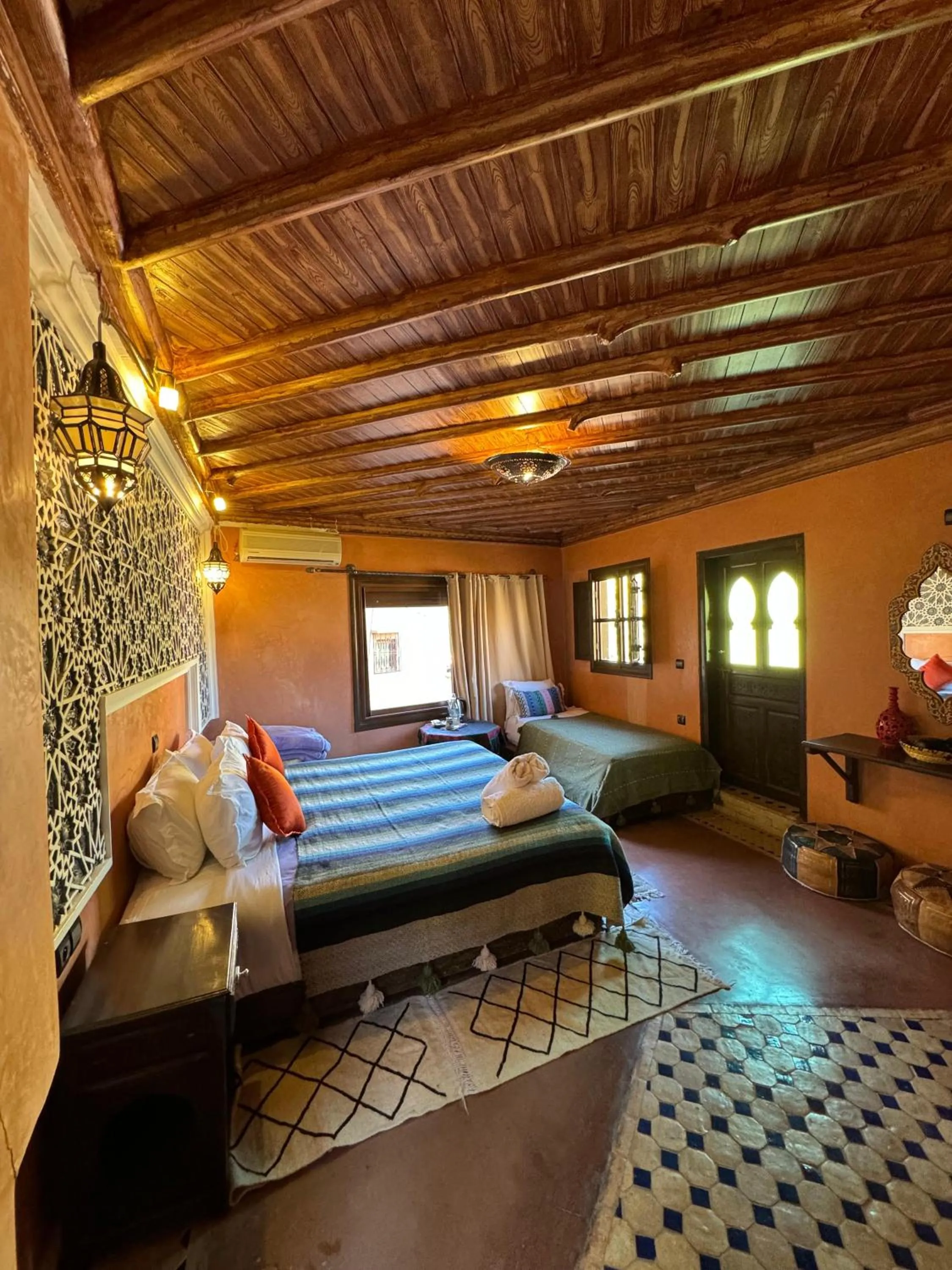 Bed in Riad Jnane Imlil