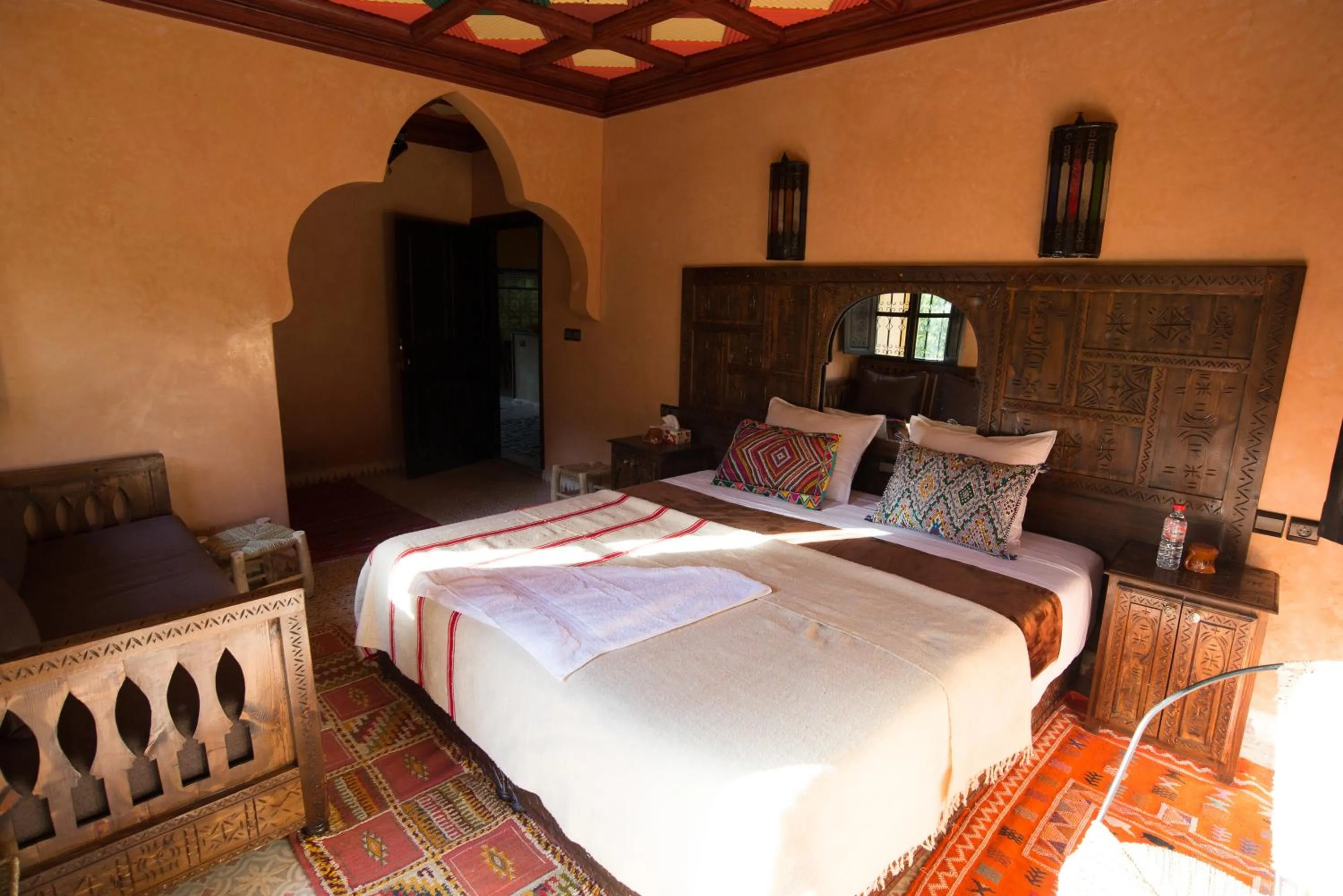 Bed in Riad Jnane Imlil