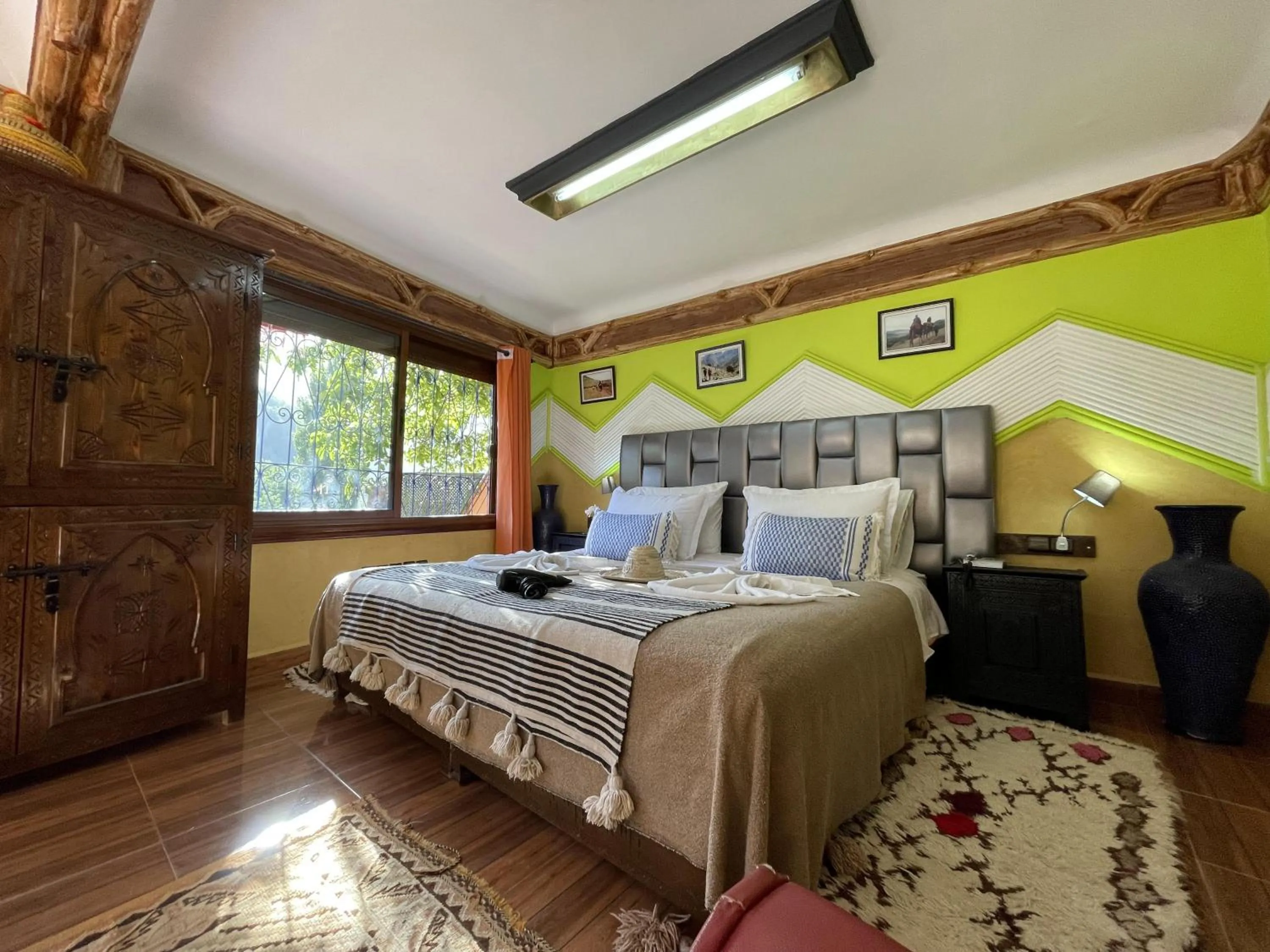 Bed in Riad Jnane Imlil