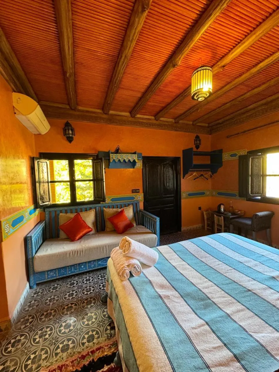 Bed in Riad Jnane Imlil