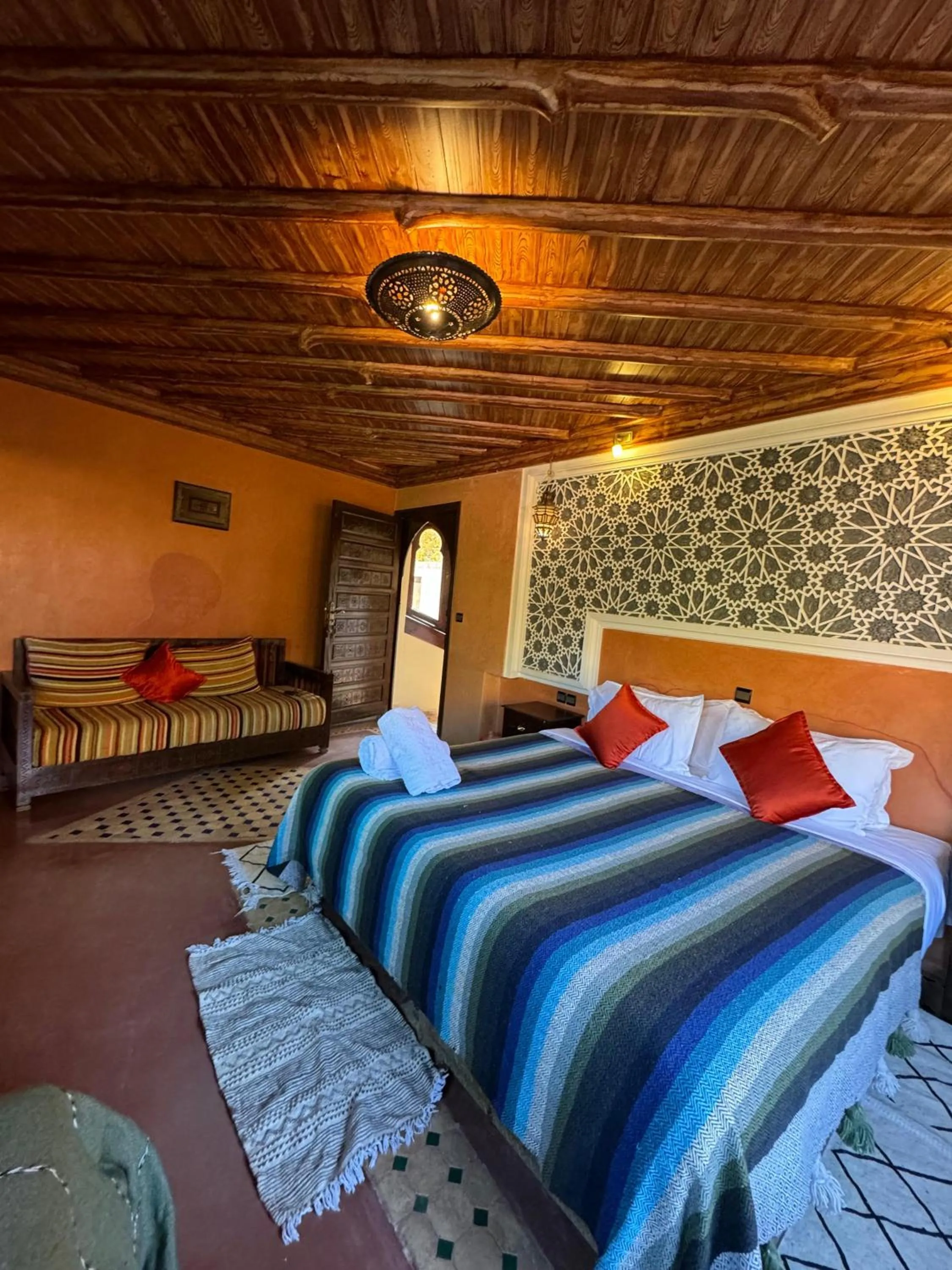 Bed in Riad Jnane Imlil