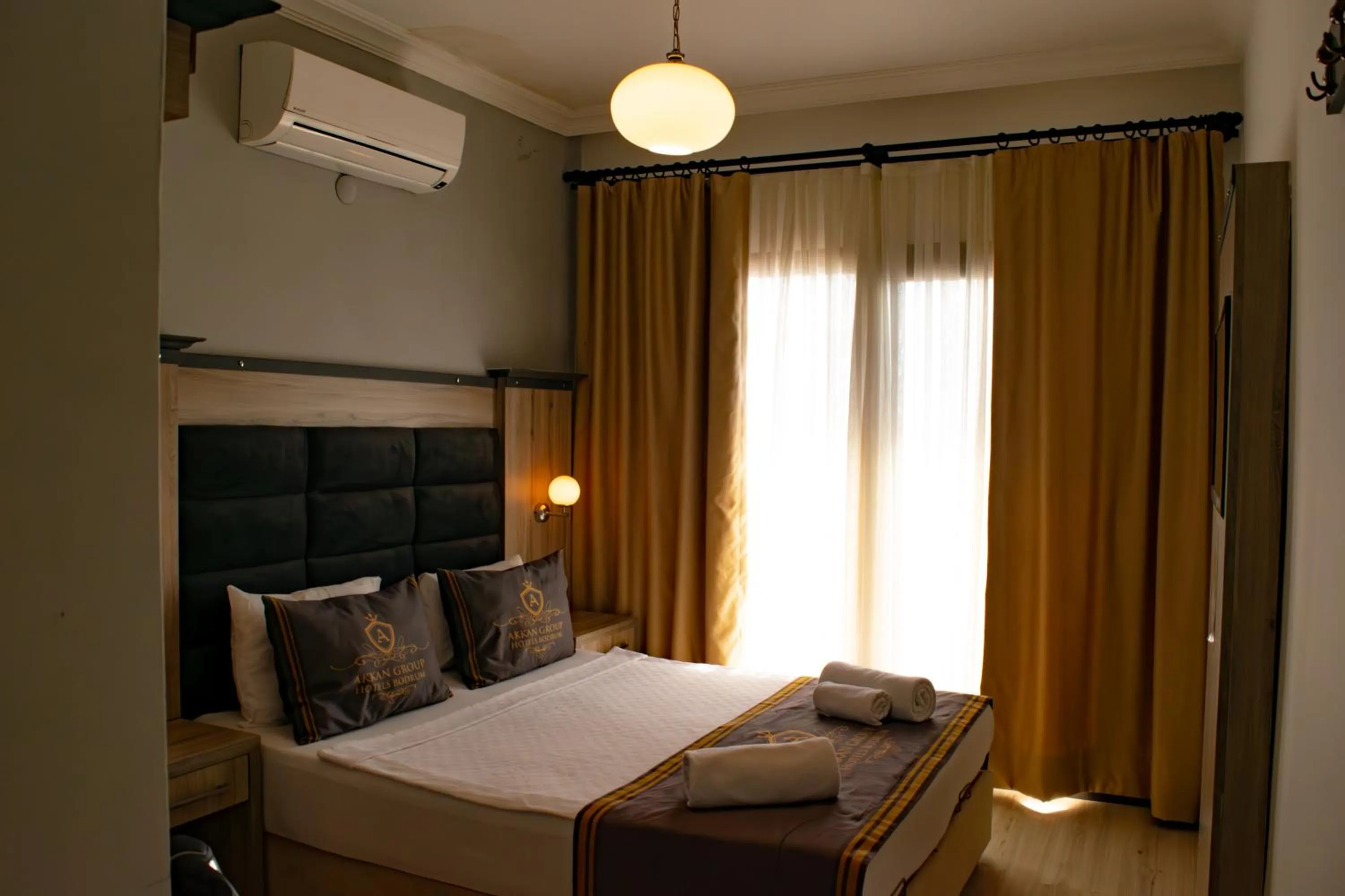 Bed in Akkan Beach Hotel