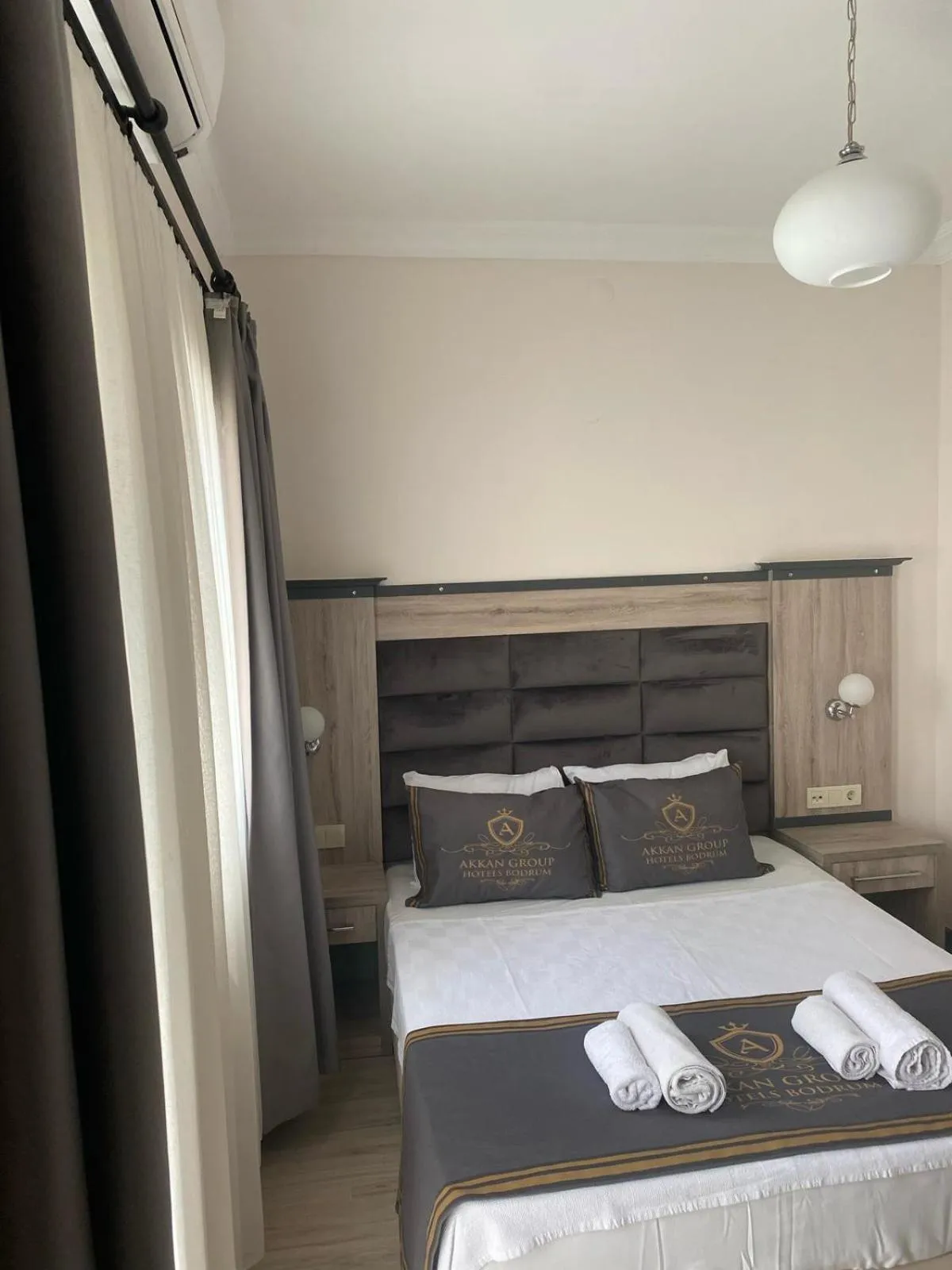 Bed in Akkan Beach Hotel