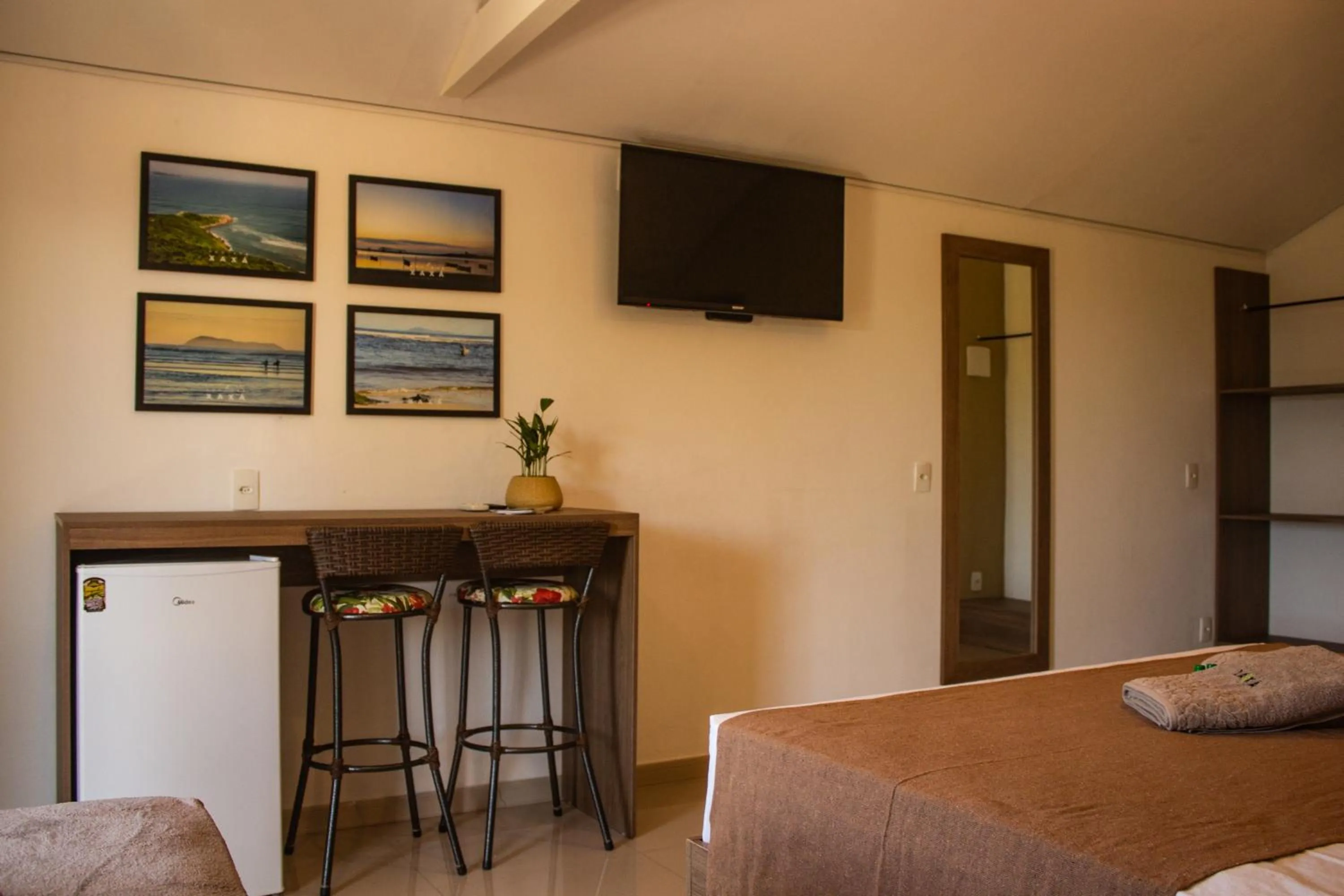 Bed in Pousada Xaxá