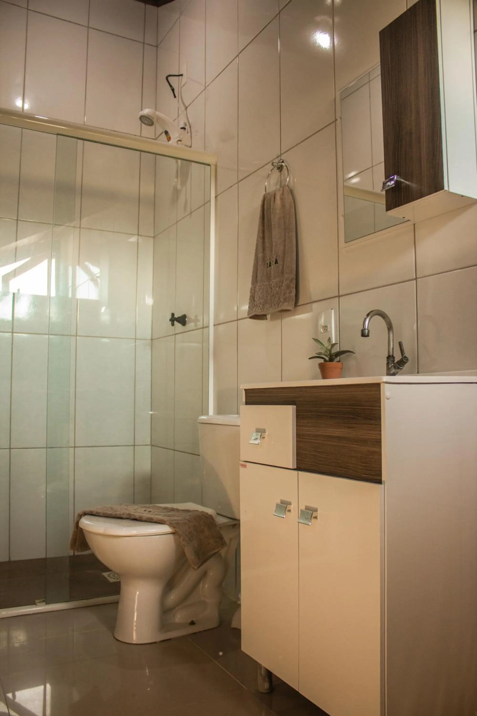 Bathroom in Pousada Xaxá