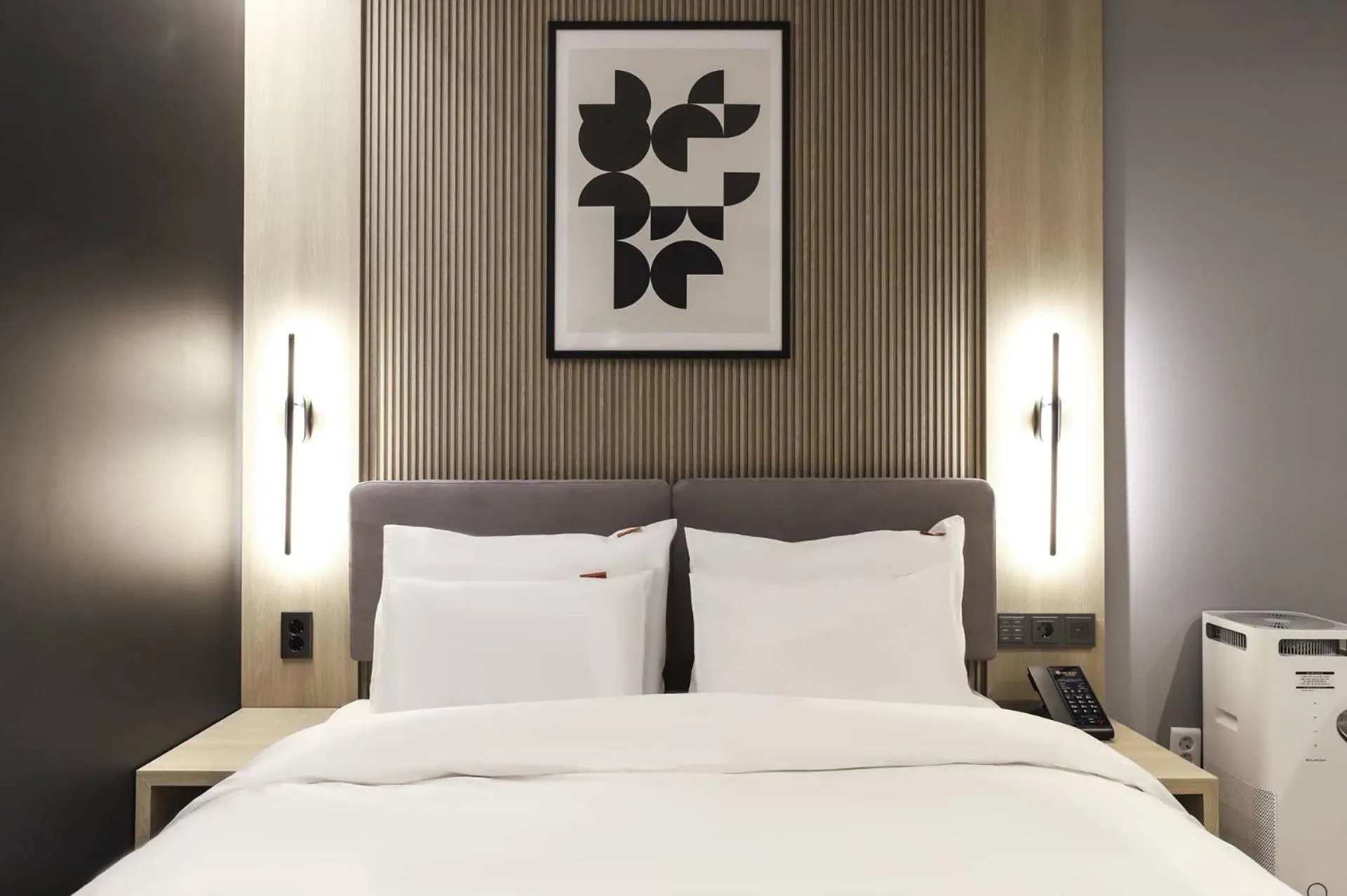 Bed in Wonju Brown Dot Hotel Corporate city