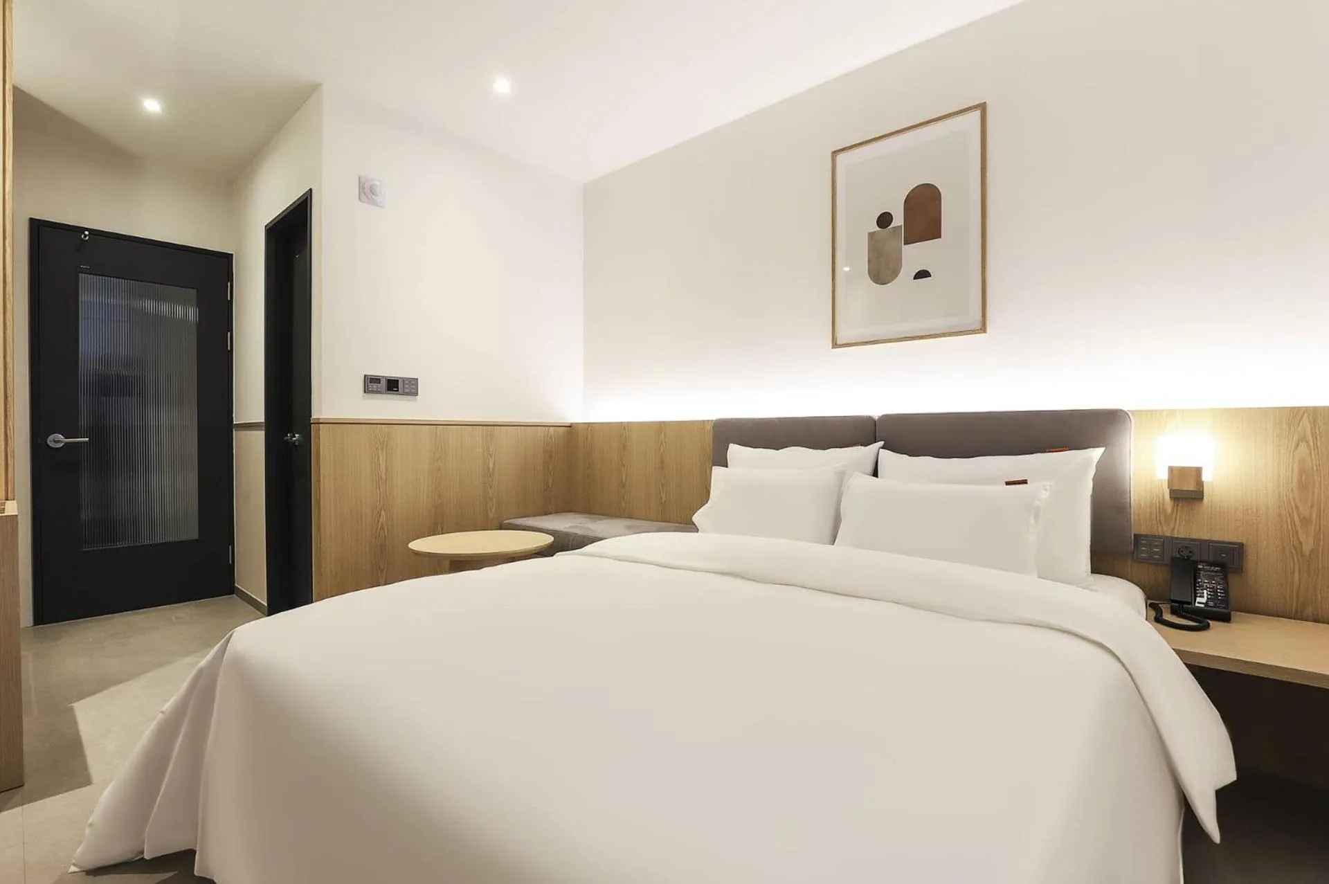 Bed in Wonju Brown Dot Hotel Corporate city