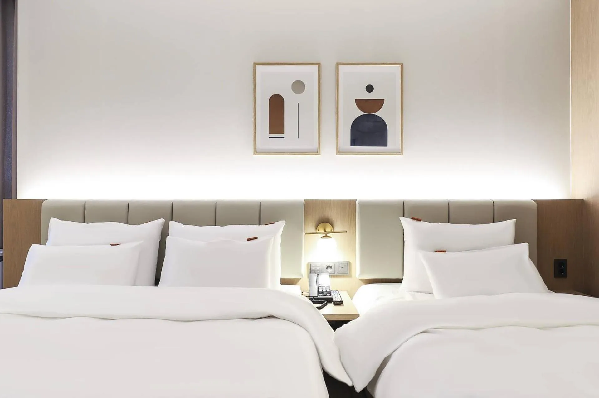 Bed in Wonju Brown Dot Hotel Corporate city