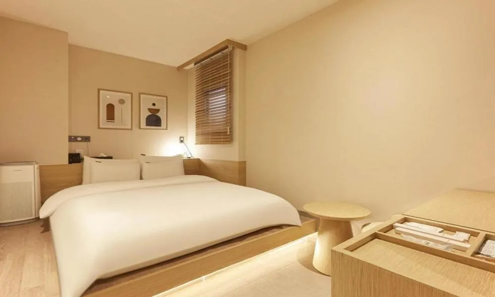 Bed in Wonju Brown Dot Hotel Corporate city