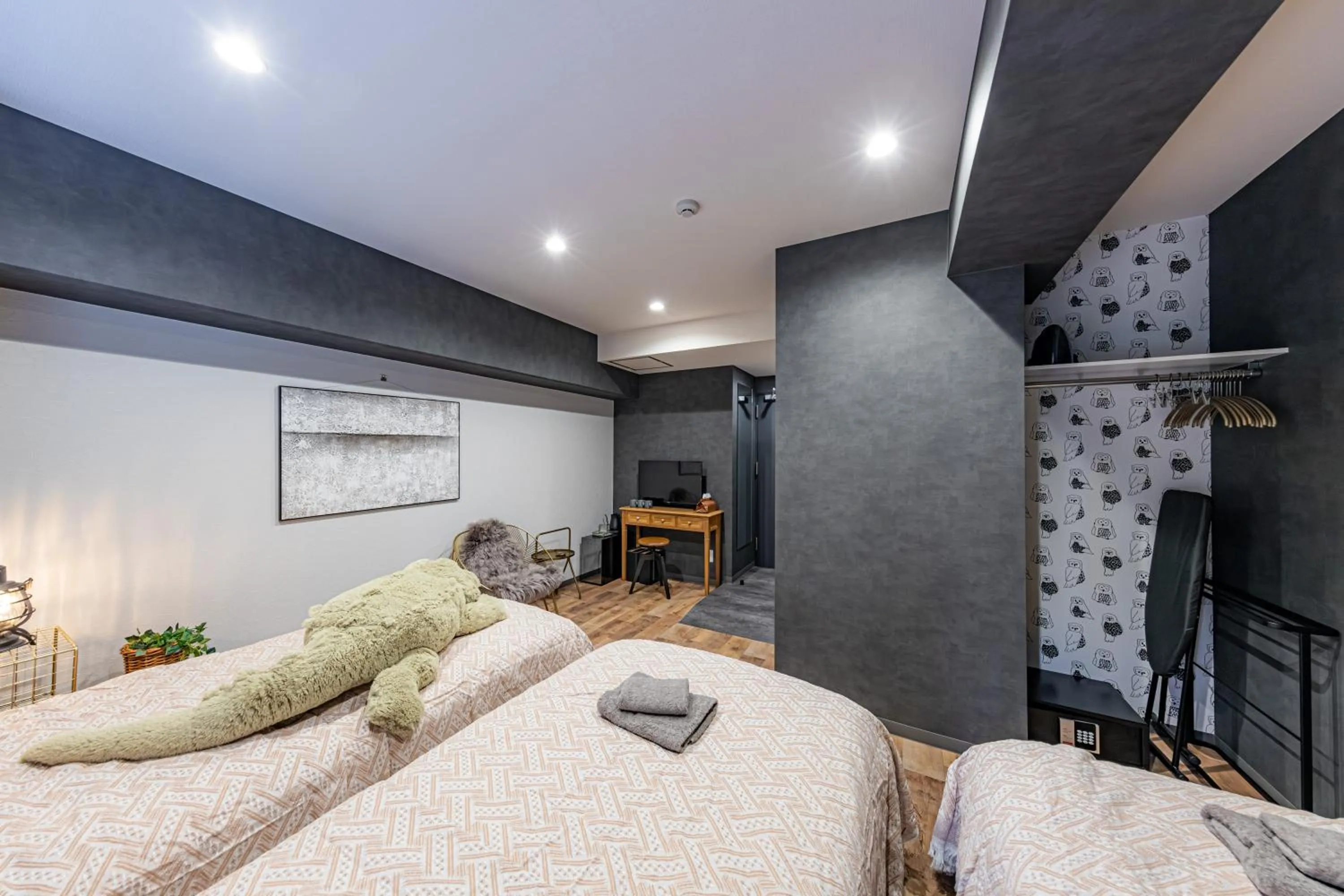 Bedroom, Bed in Inn The Omotesando