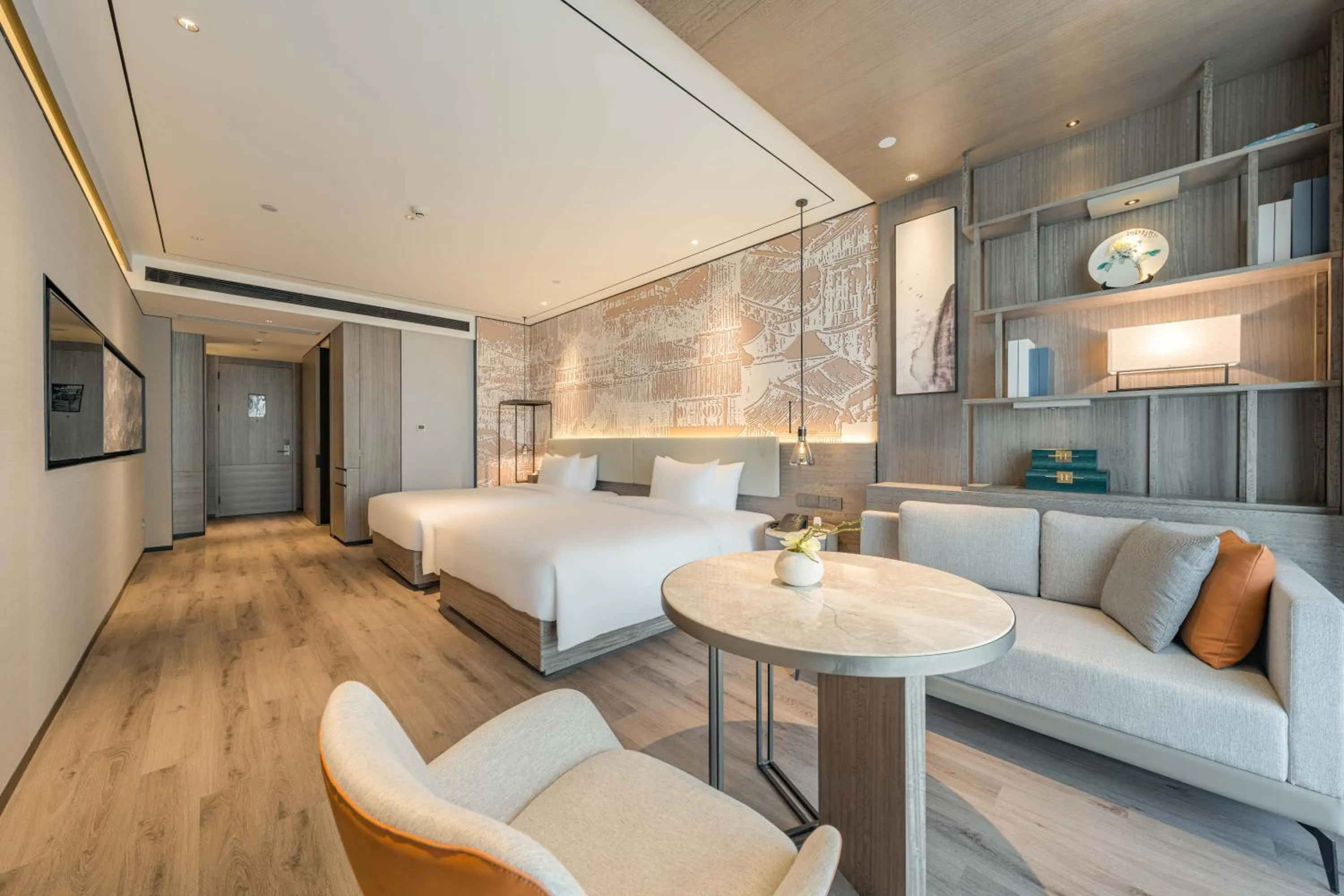 Bed in Yunheyebo Hotel - South Gate of Bell and Drum Tower