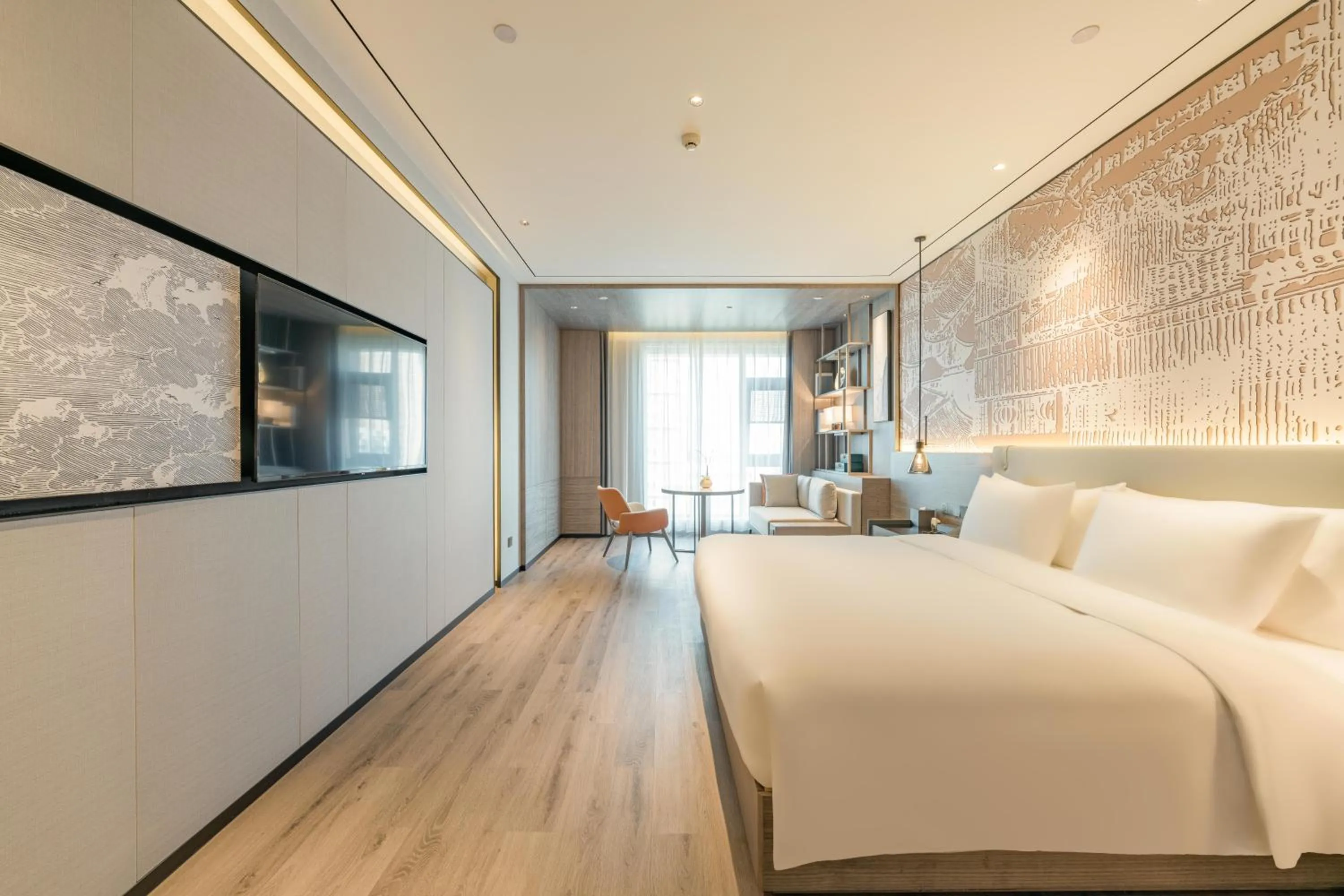 Bed in Yunheyebo Hotel - South Gate of Bell and Drum Tower