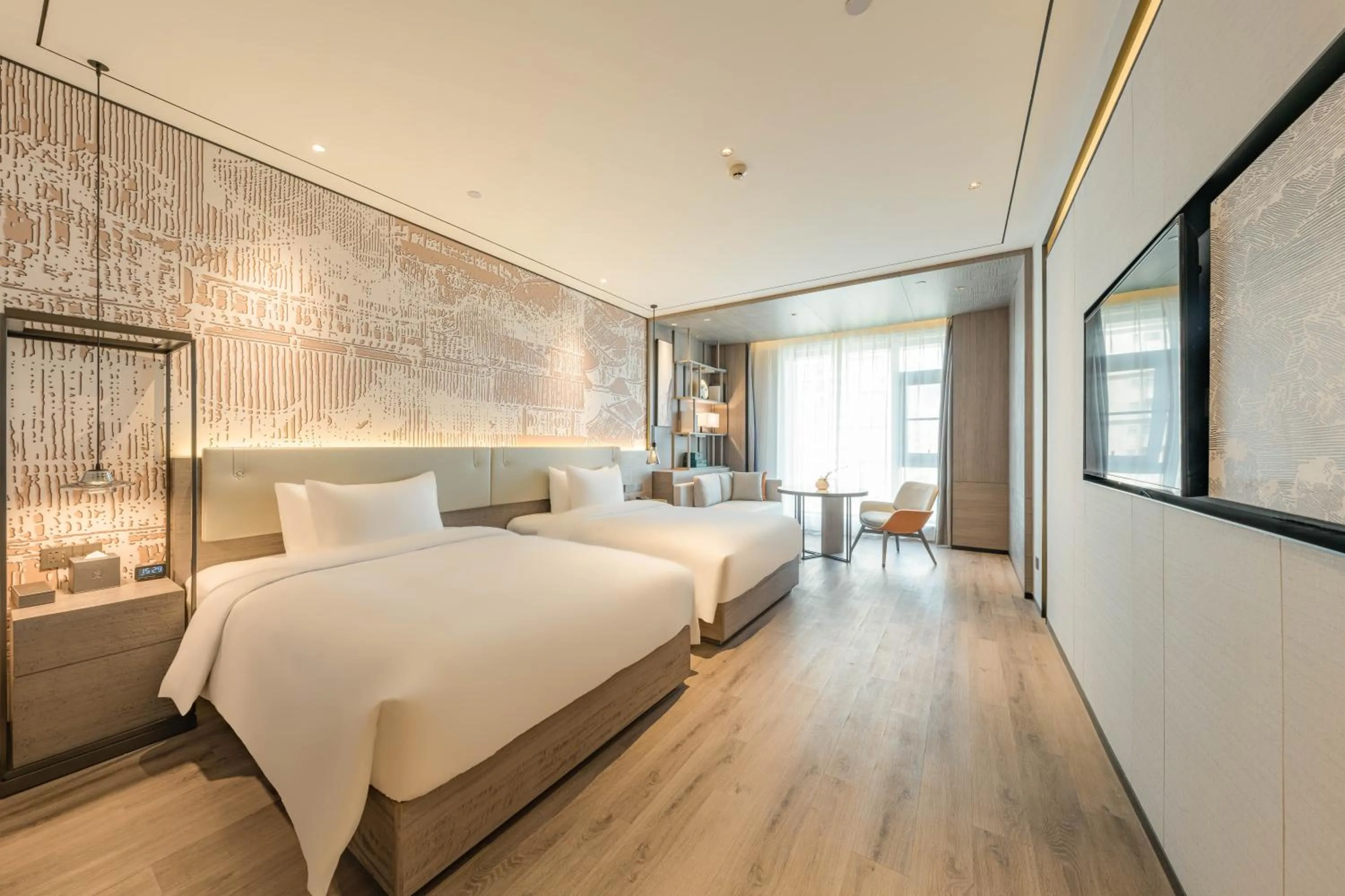 Bed in Yunheyebo Hotel - South Gate of Bell and Drum Tower